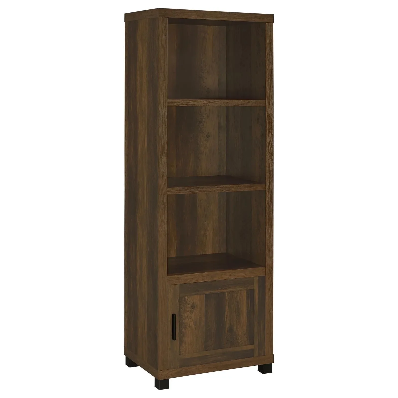 Sachin Dark Pine 3-shelf Media Tower With Storage Cabinet - Image 12