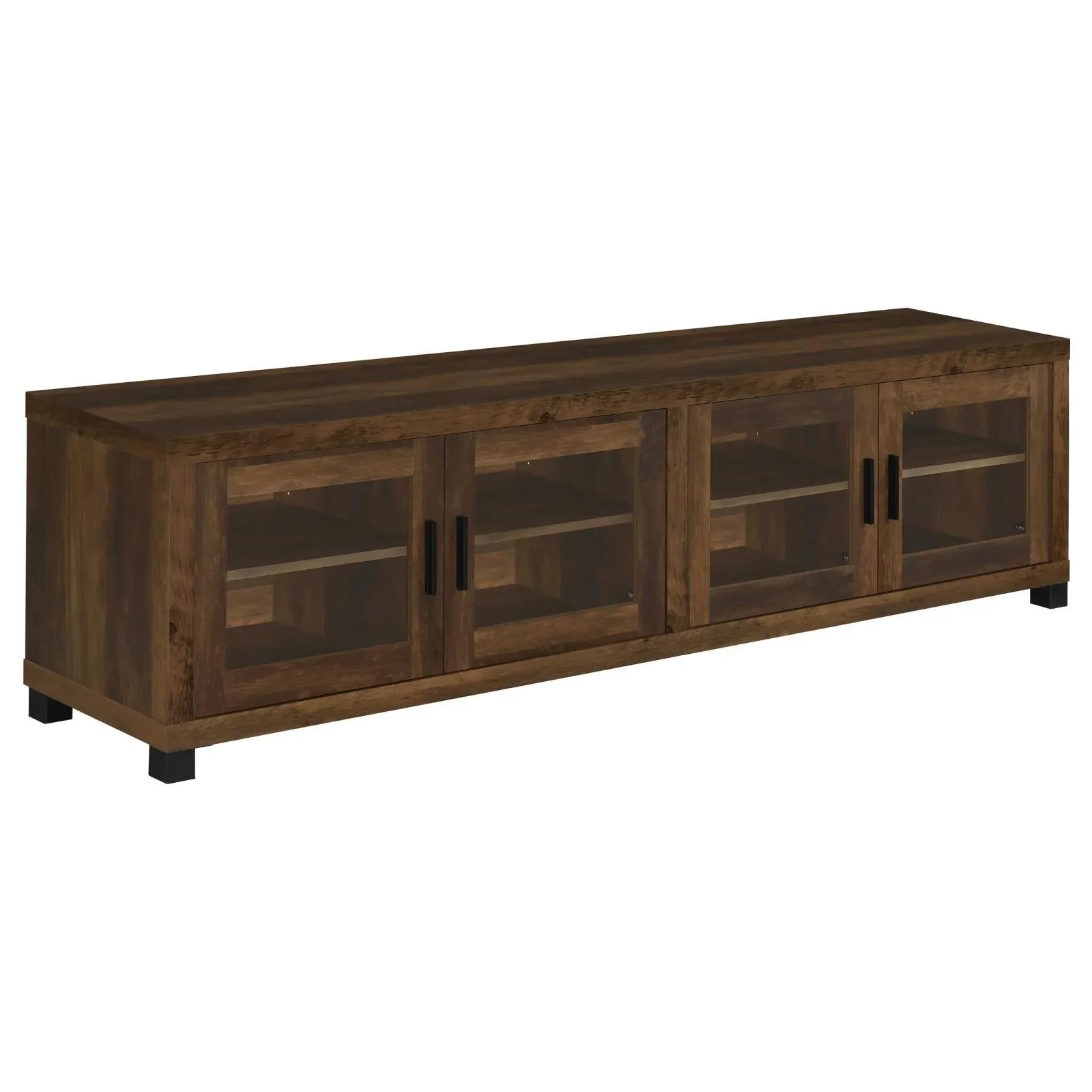 Sachin Rectangular TV Console with Glass Doors - Image 2