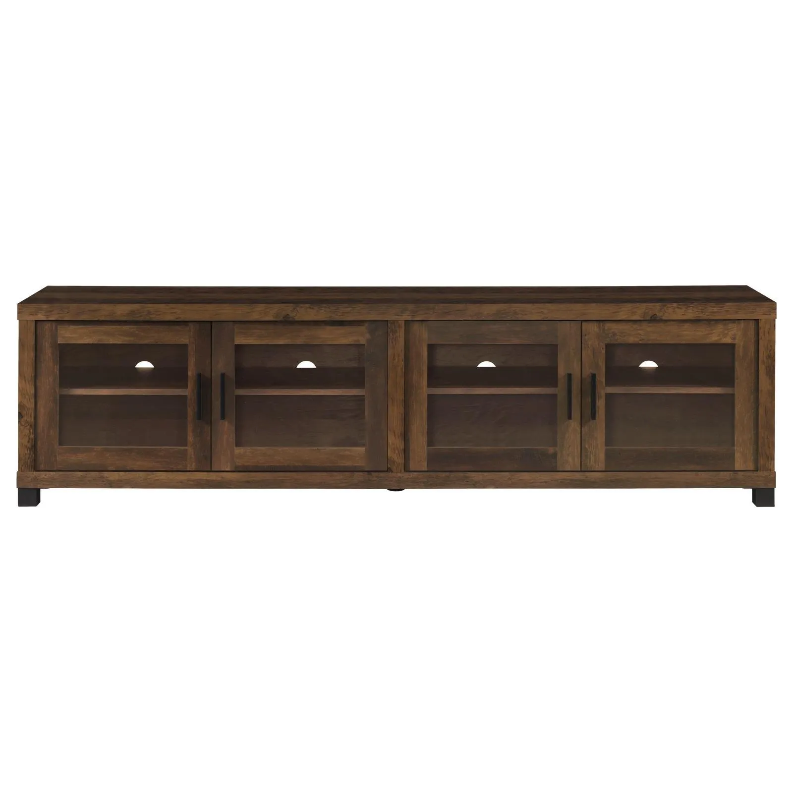 Sachin Rectangular TV Console with Glass Doors - Image 4