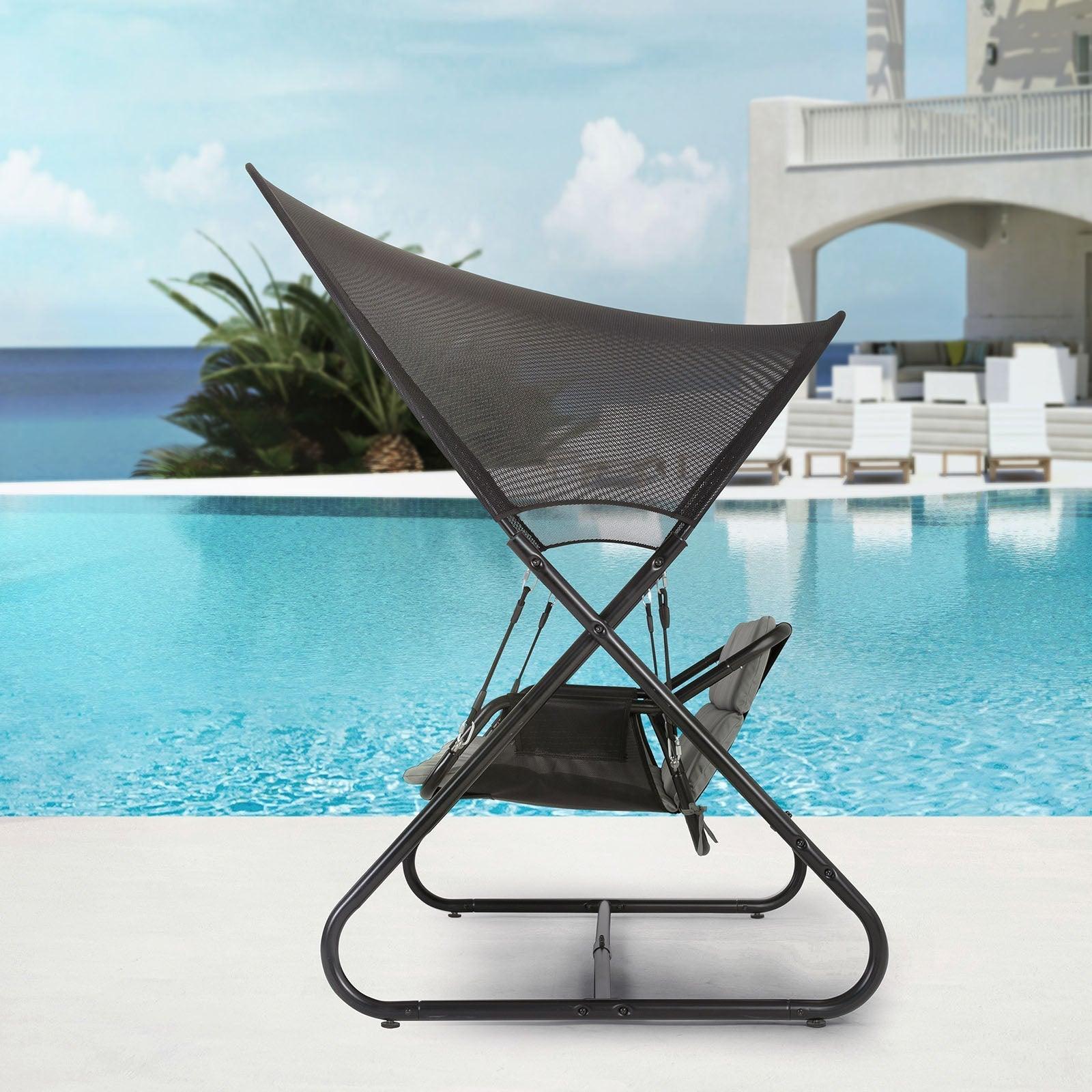 Sandor Black Swing Chair - Image 2