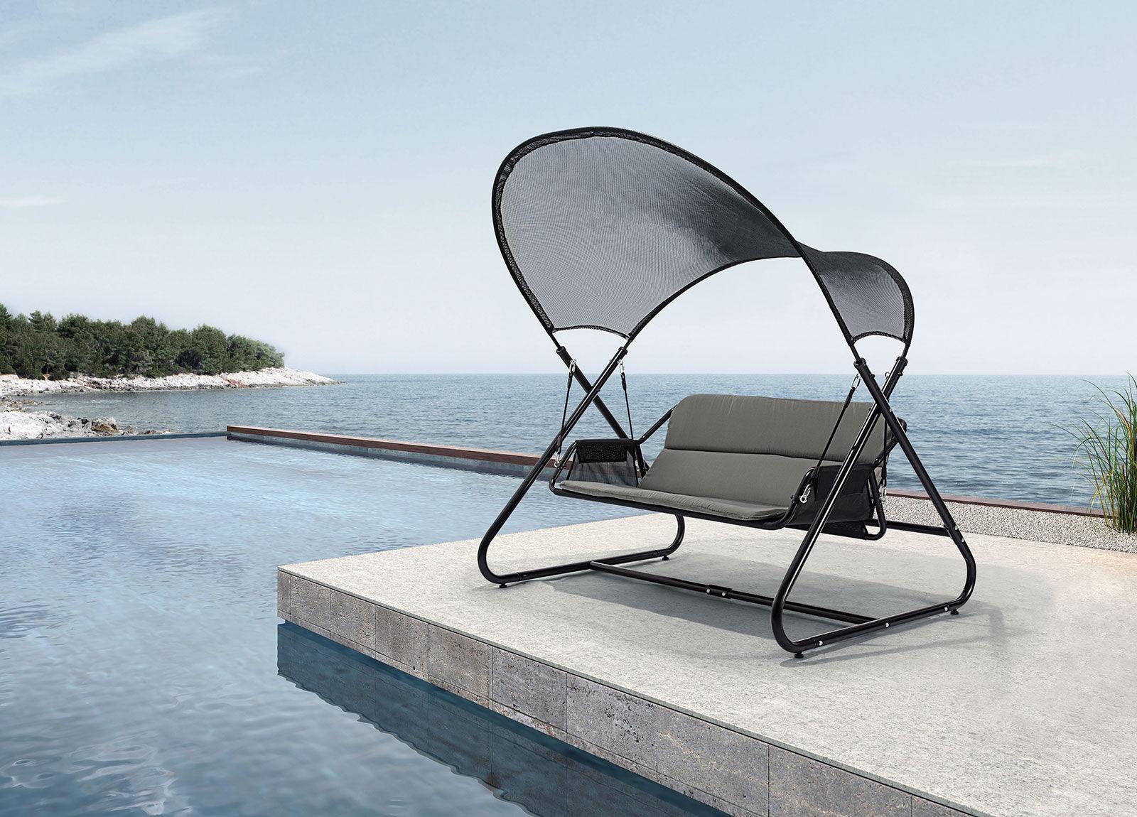 Sandor Black Swing Chair - Image 3