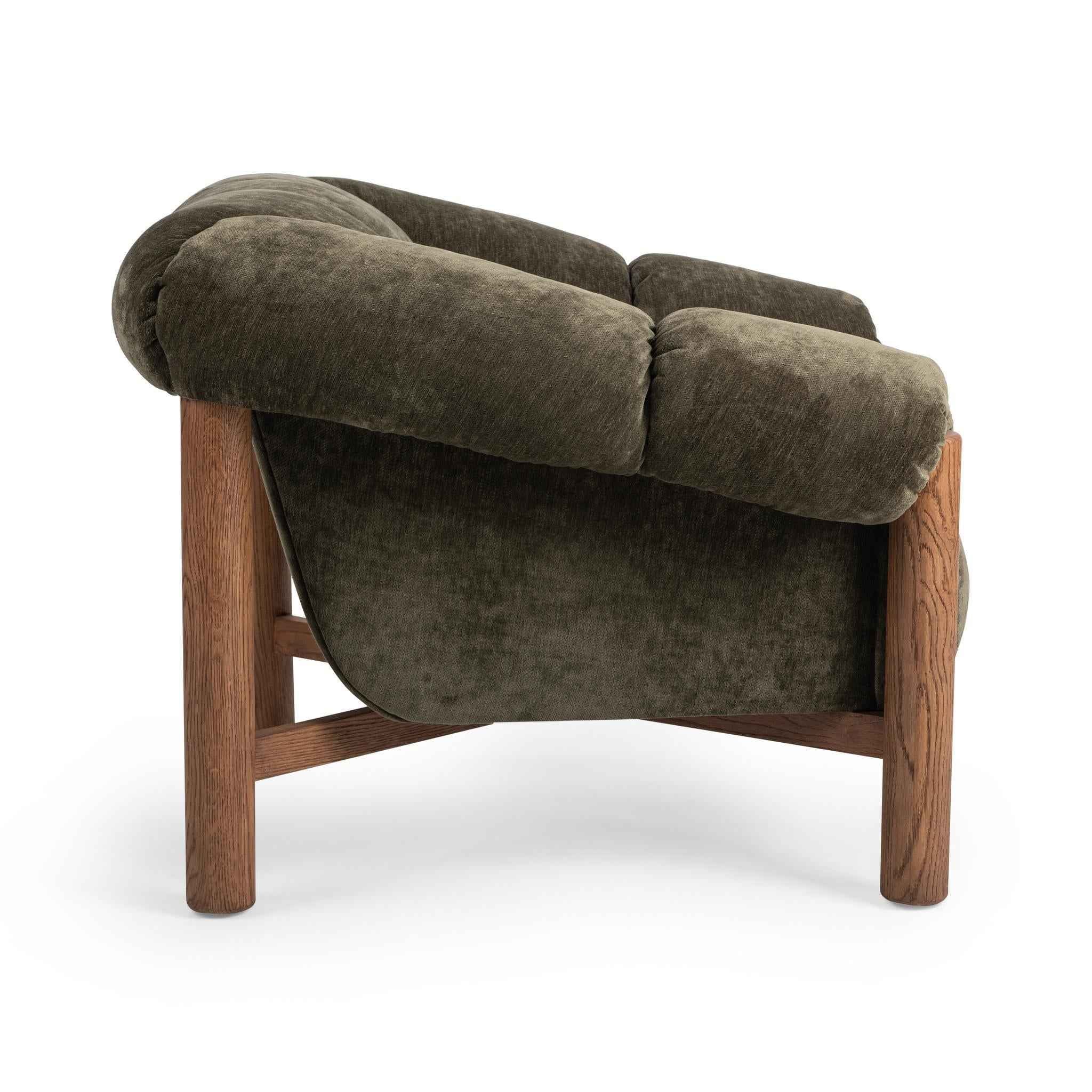 Sansa Accent Chair - Olive Green - Image 3