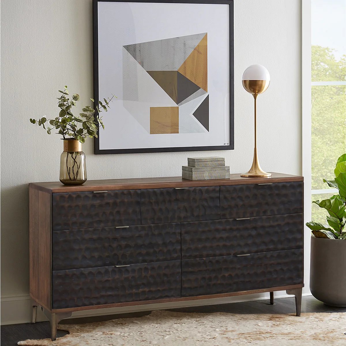 Santa Cruz 60" Dresser in Two Tone - Image 5
