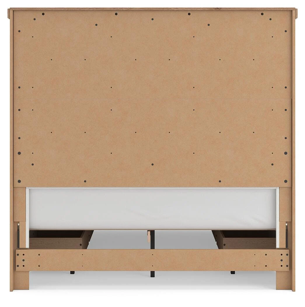 Savonport White/Brown Queen Panel Storage Bed - Image 9