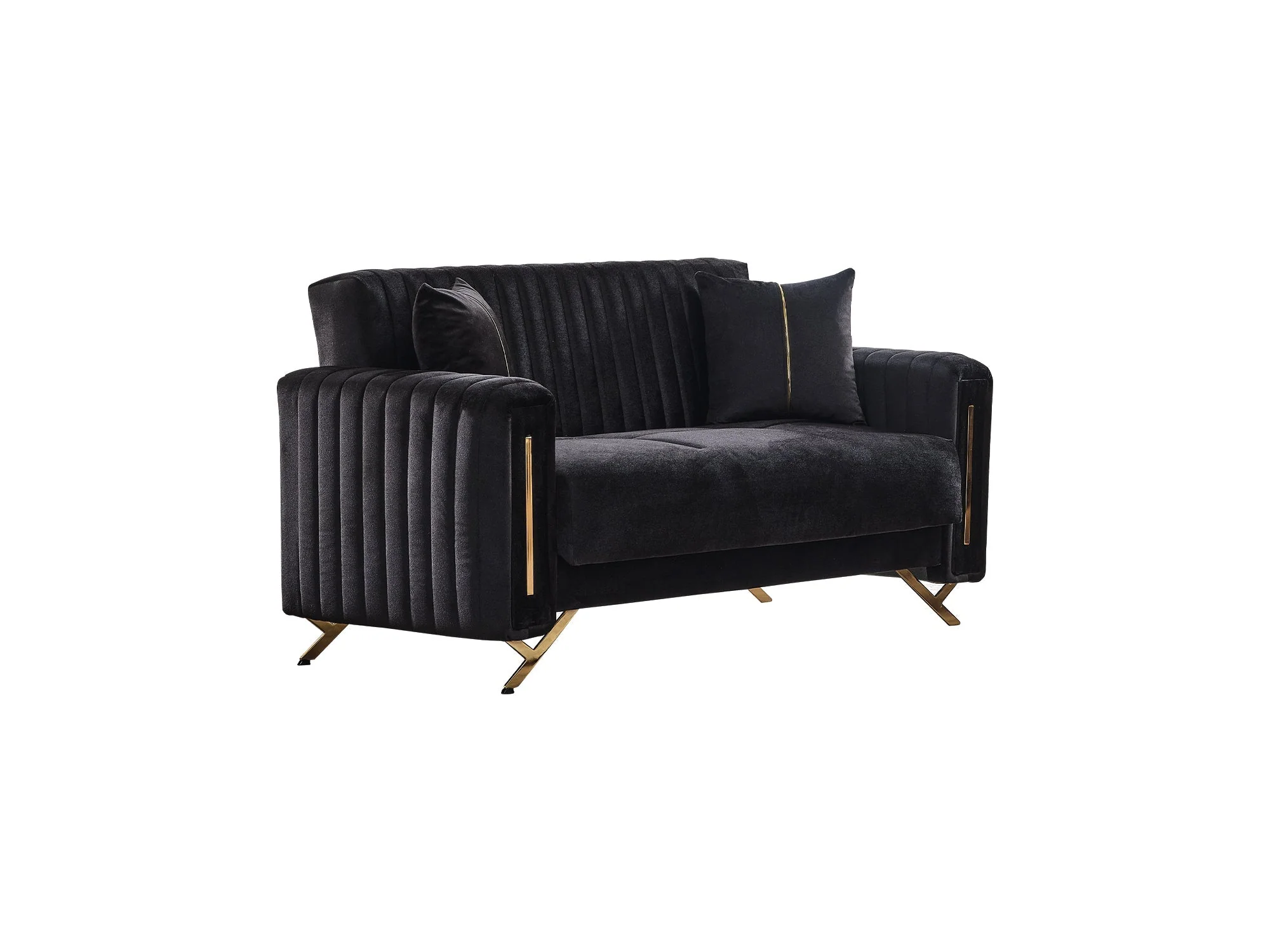 Senfoni Black 3-pieces (Sofa & Loveseat & Chair) Living Room Set - Image 8