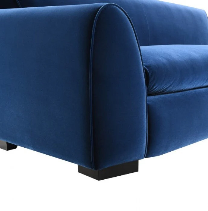 Severo Royal Blue Upholstery Living Room Set - Image 4