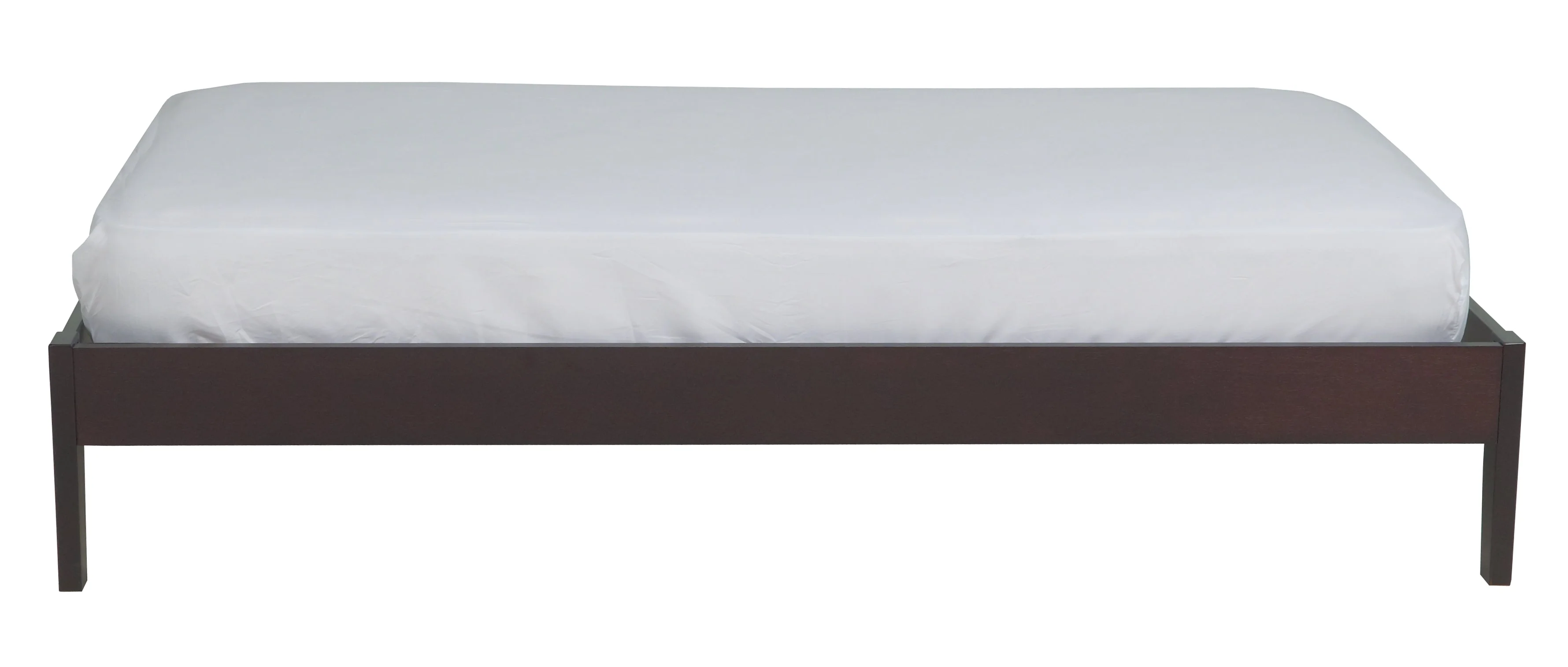 Simple Wood California King  Platform Bed in Espresso - Image 7