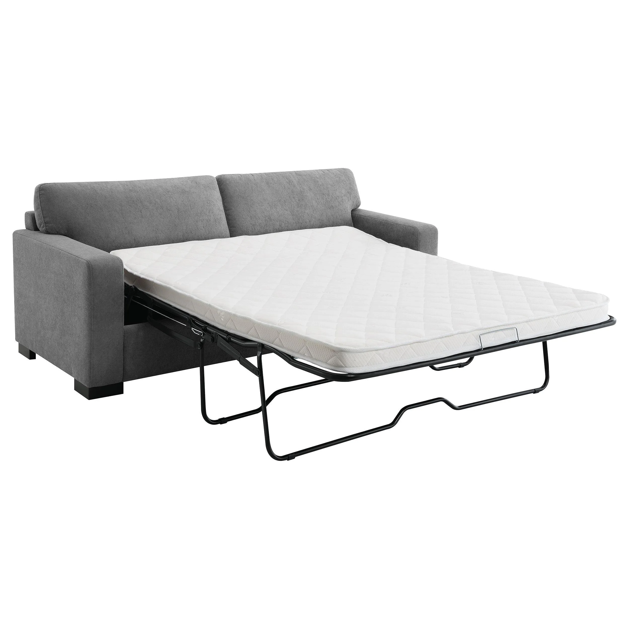 Simpson Upholstered Sofa Sleeper with Queen Mattress Grey - Image 3