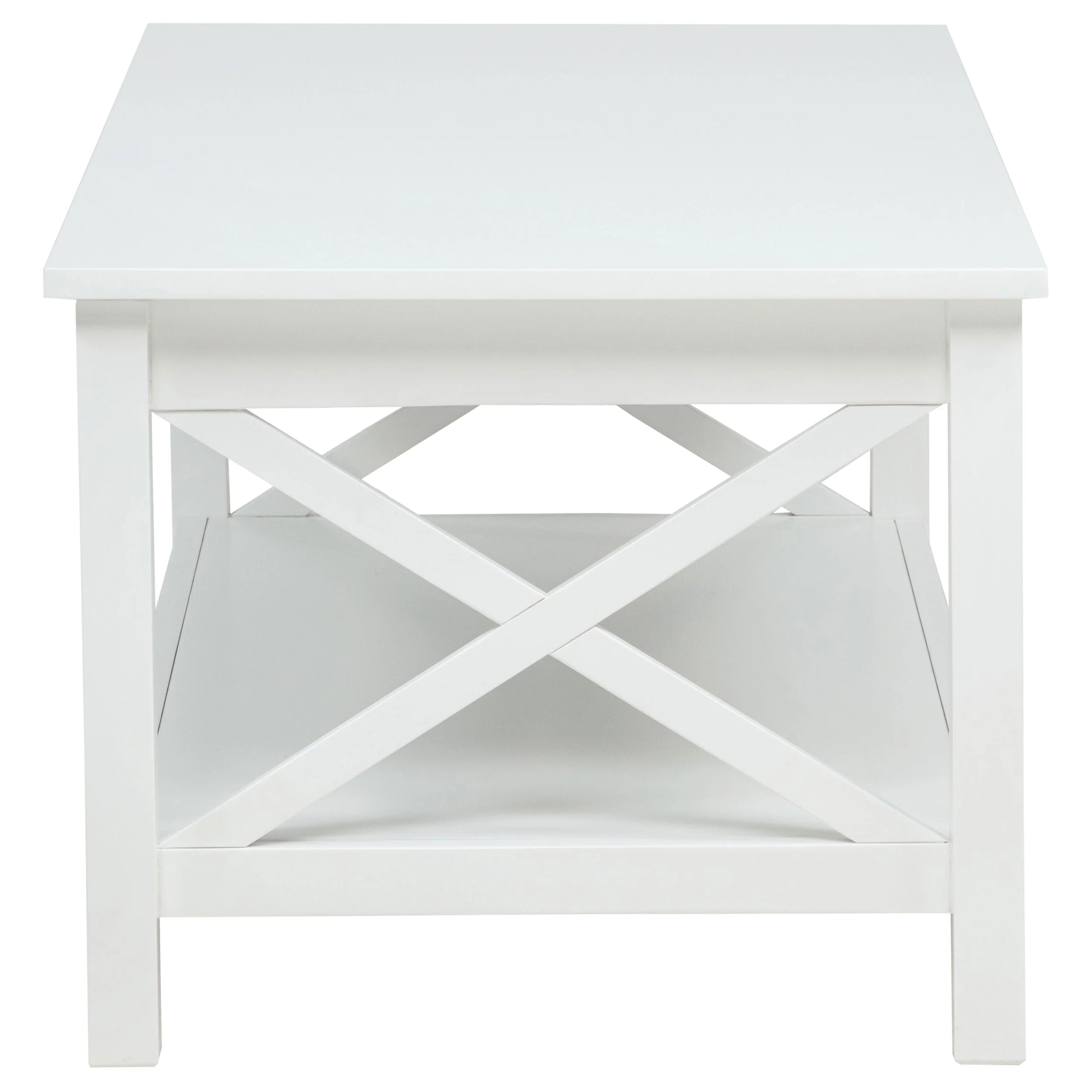 Skyview White 3-piece Rectangular Lift Top Coffee Table Set - Image 10