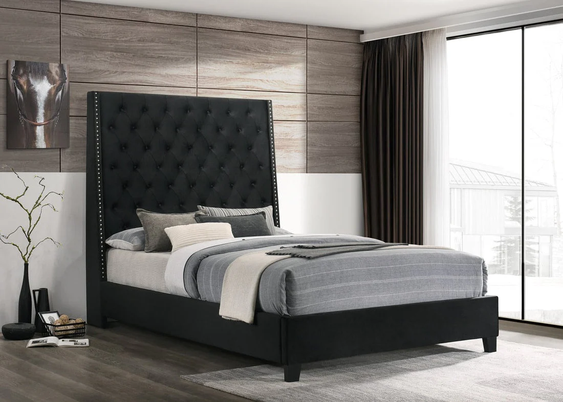 Sleepy Black 6FT King Panel Bed