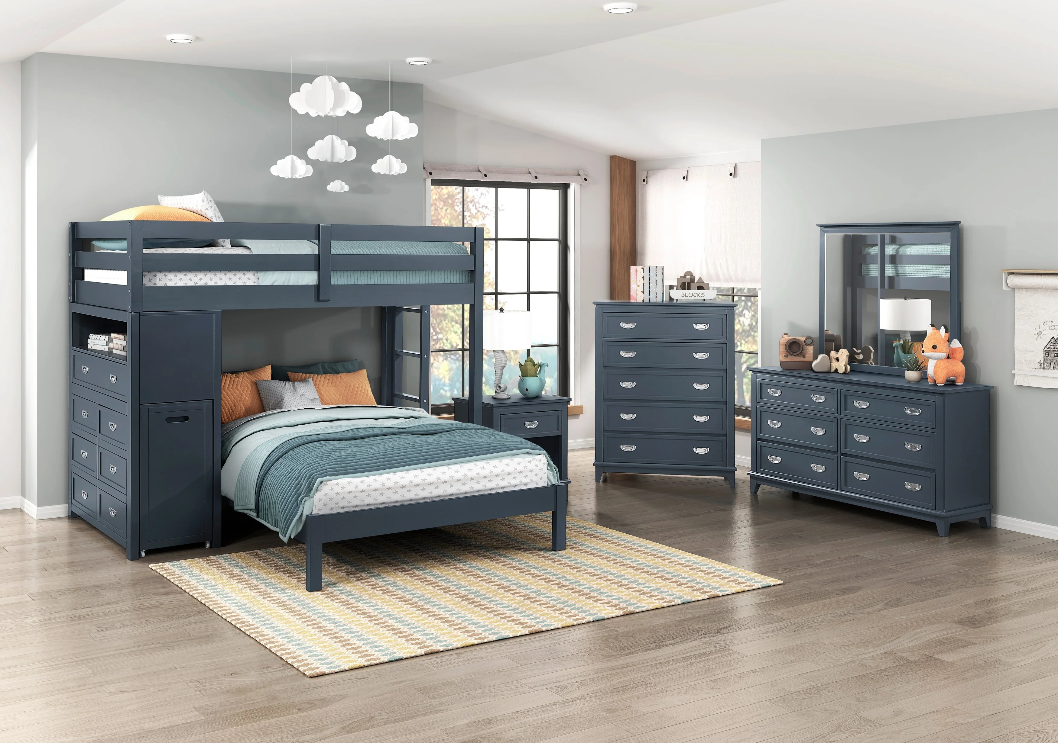 Sloane Navy Blue Dresser - Image 6