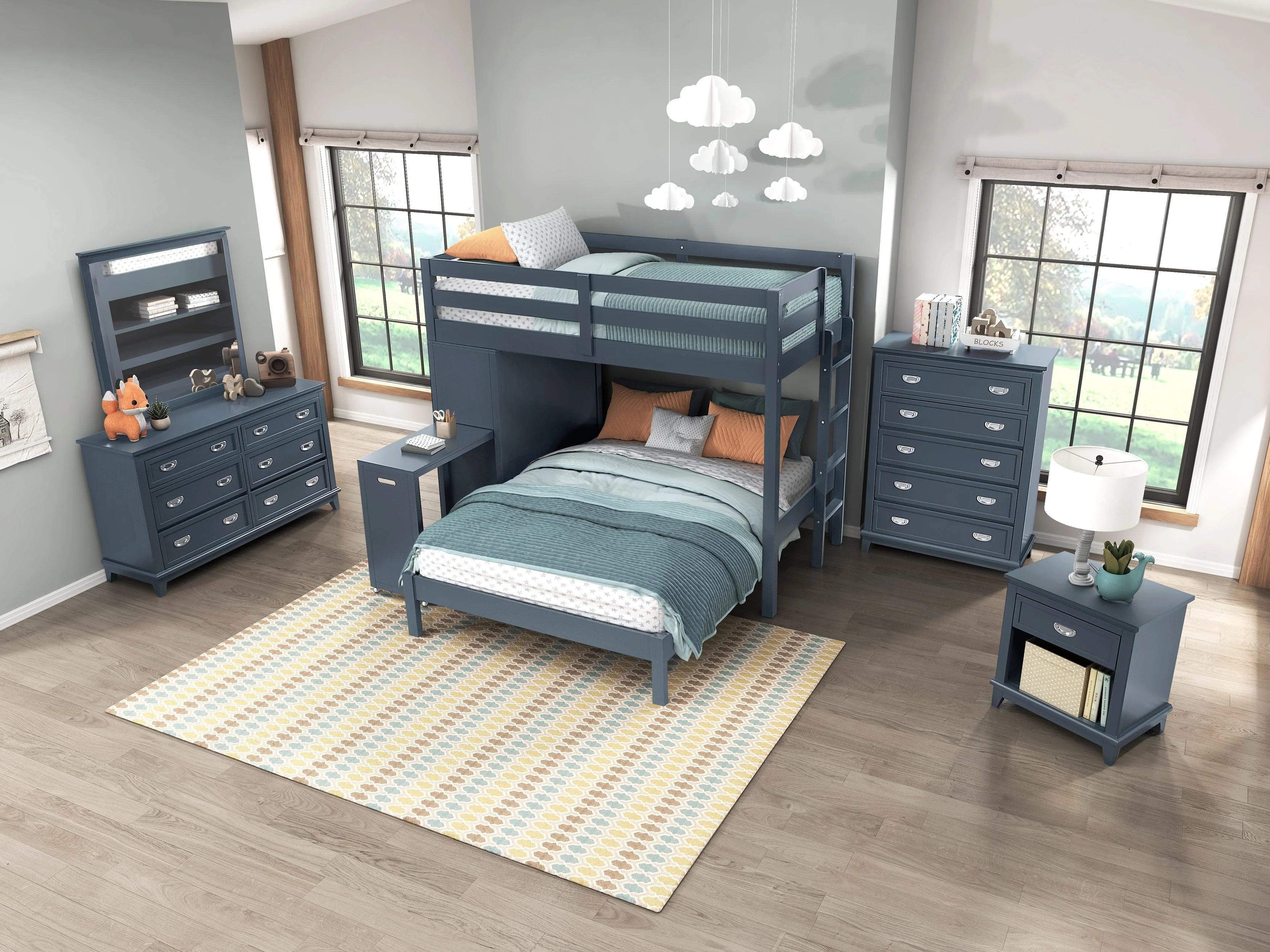 Sloane Navy Blue Dresser - Image 8
