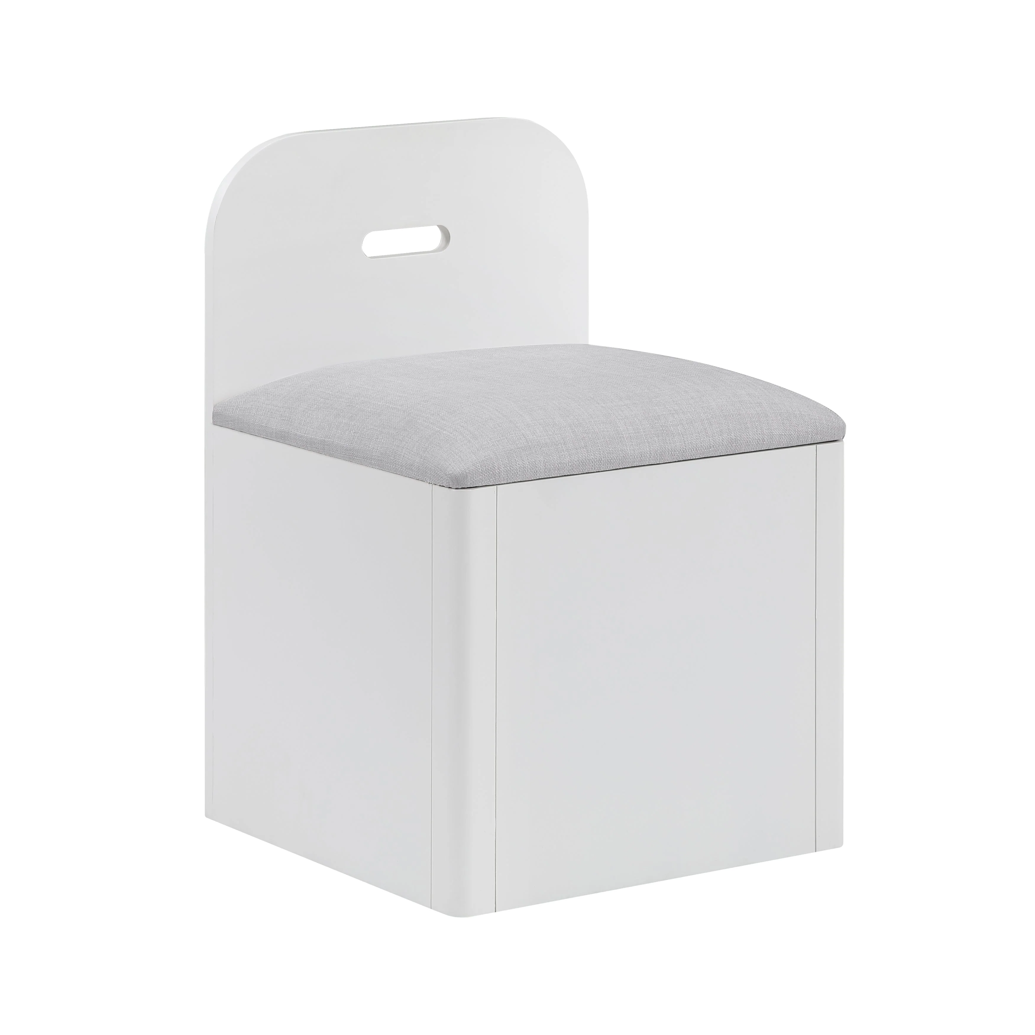 Sloane White Twin Bookcase Bed with Hidden Desk, Stool and Storage Bench - Image 24