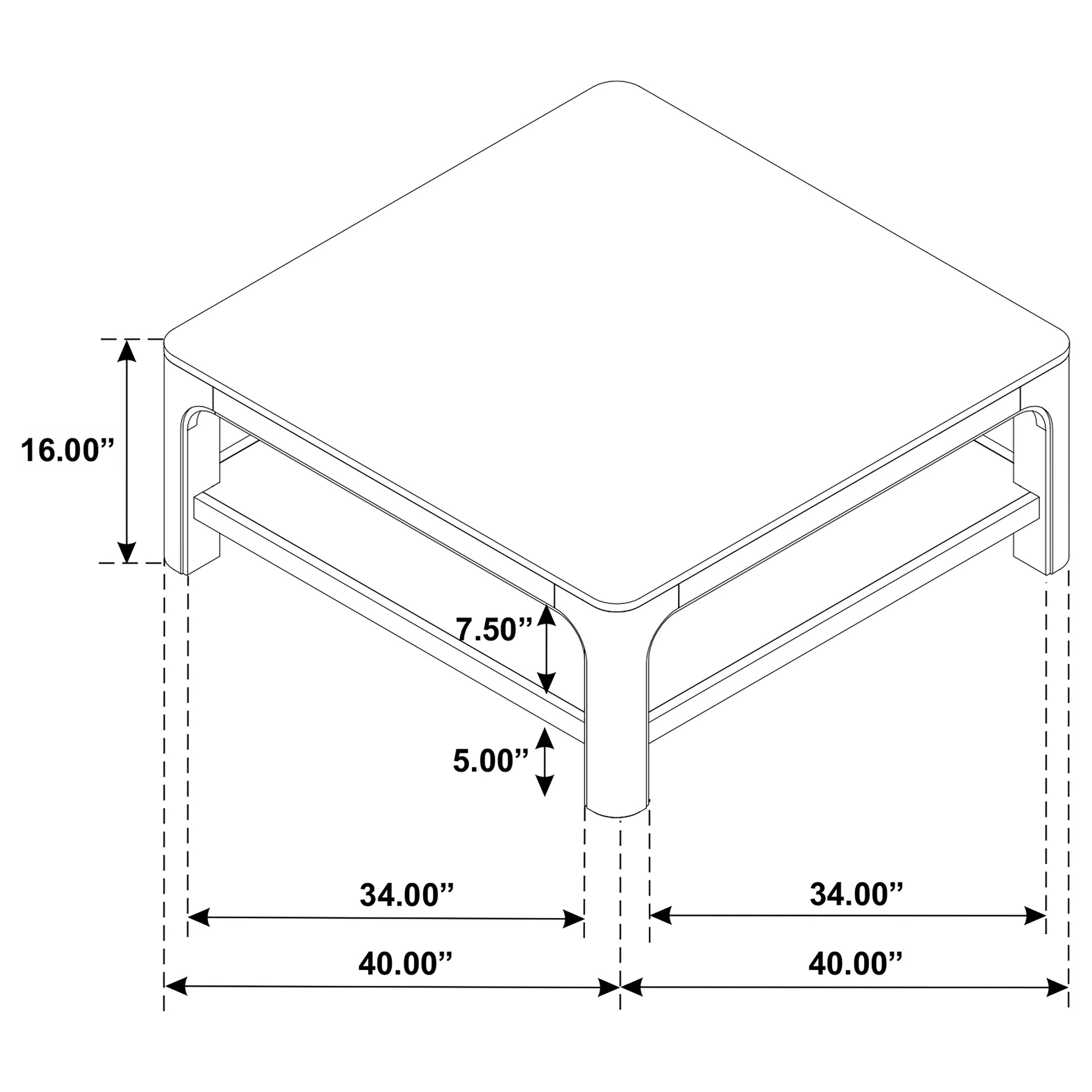 Solano Weathered Mango 2-piece Square Coffee Table Set - Image 11