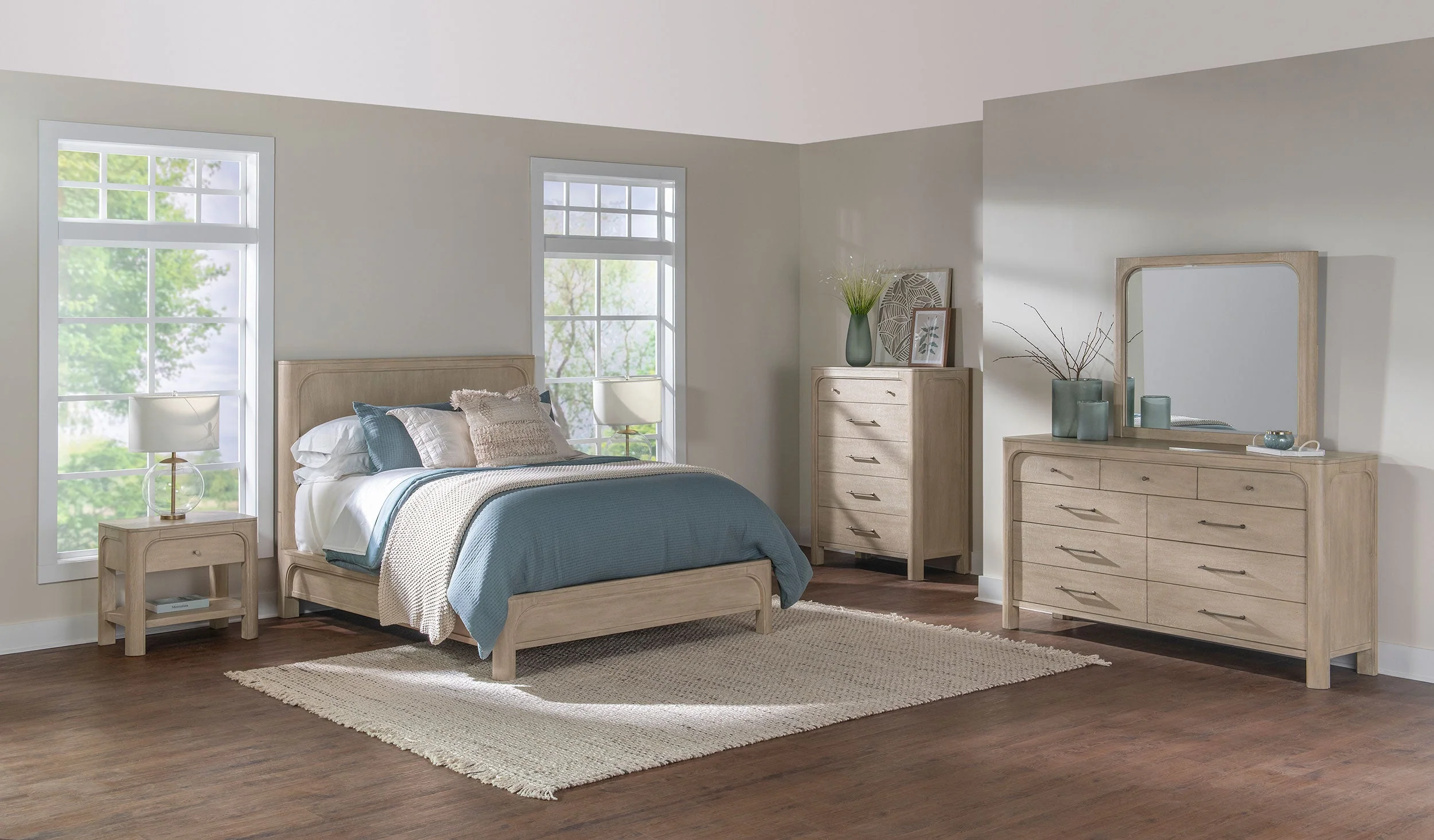 Solano Weathered Mango 55-inch Queen Panel Bed - Image 13