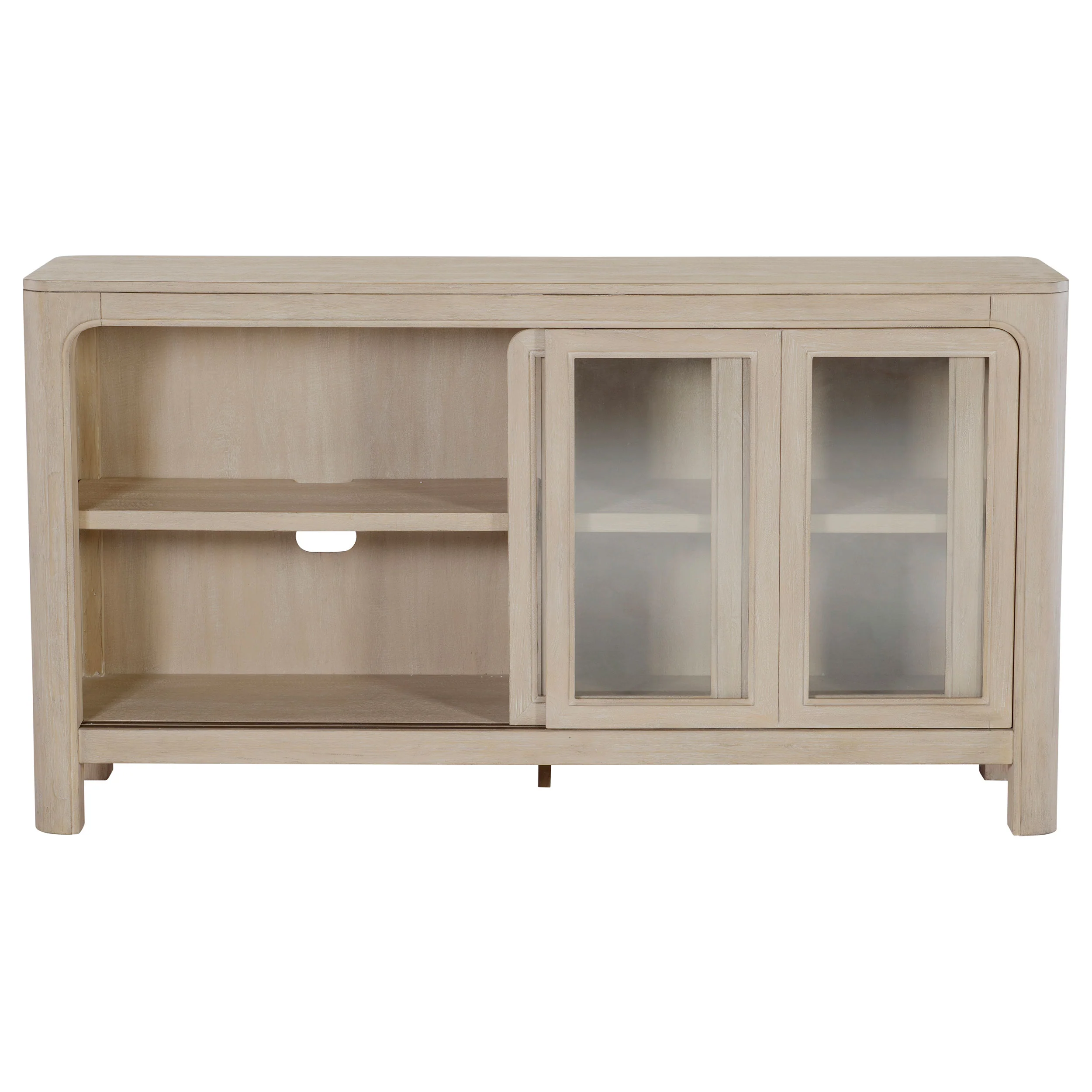 Solano Weathered Mango Sliding Door Dining Sideboard Server - Image 6