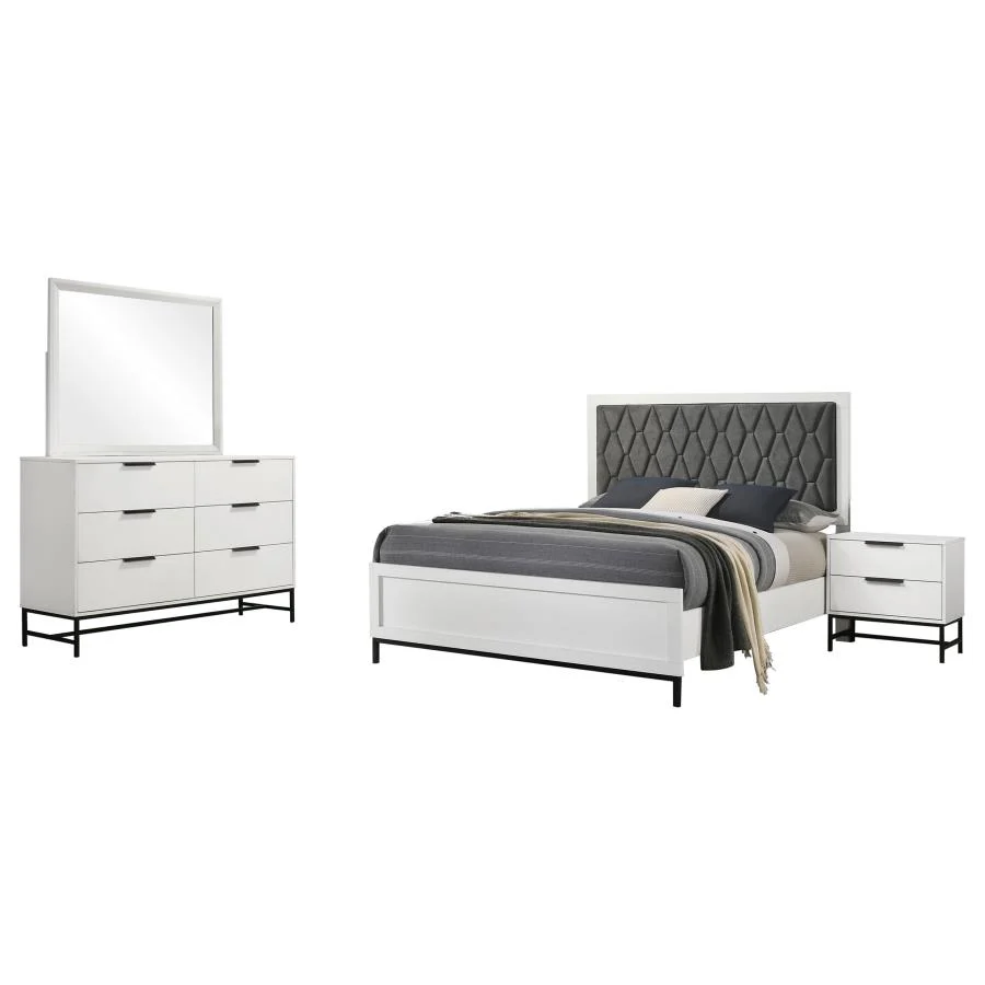 Sonora White 4-Piece Queen Bedroom Set - Image 2