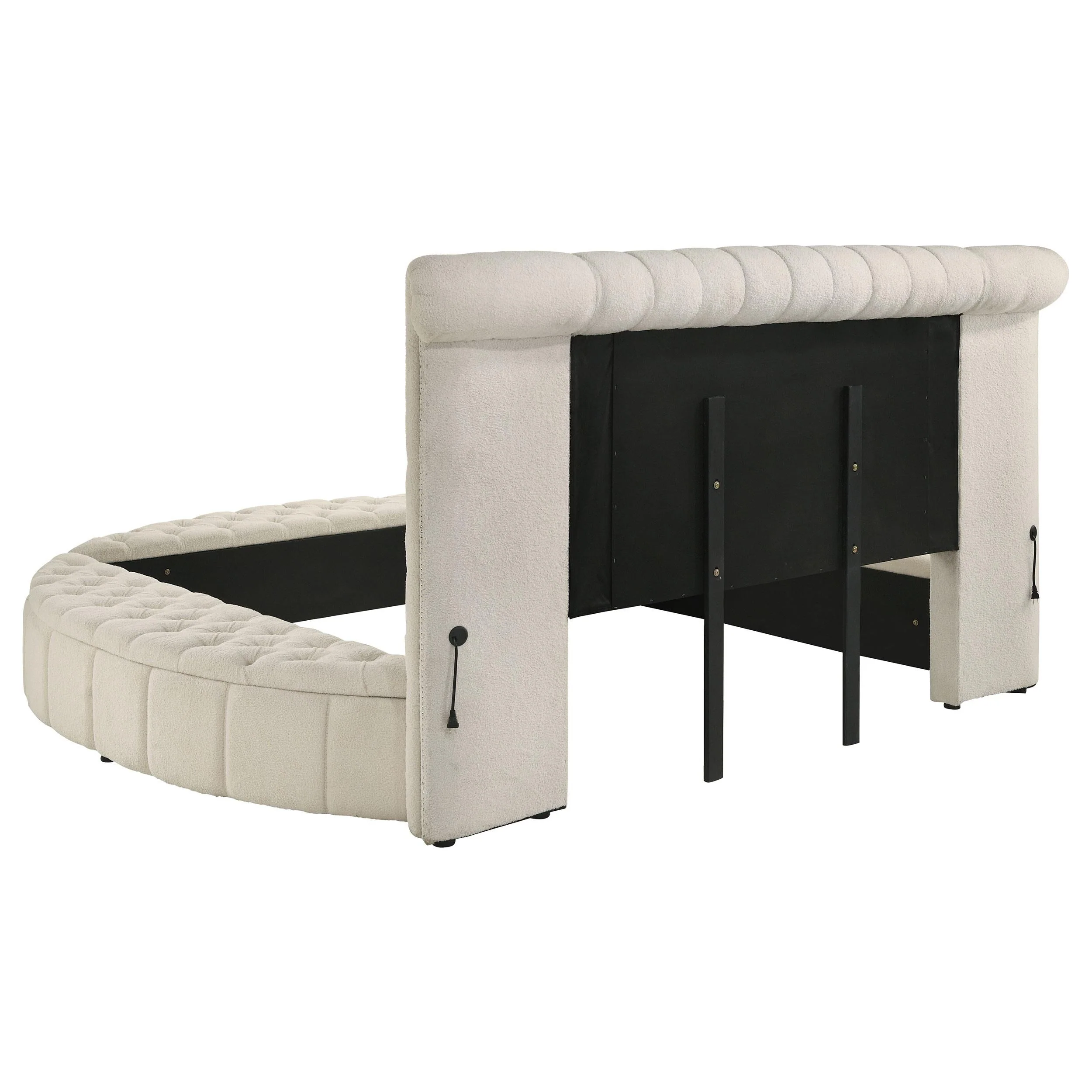 Sonya Ivory 5-Piece Upholstered Eastern King Bedroom Set - Image 4