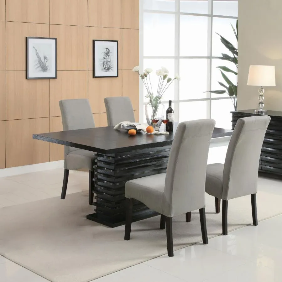 Stanton Black/Gray 5-Piece Rectangular Dining Set