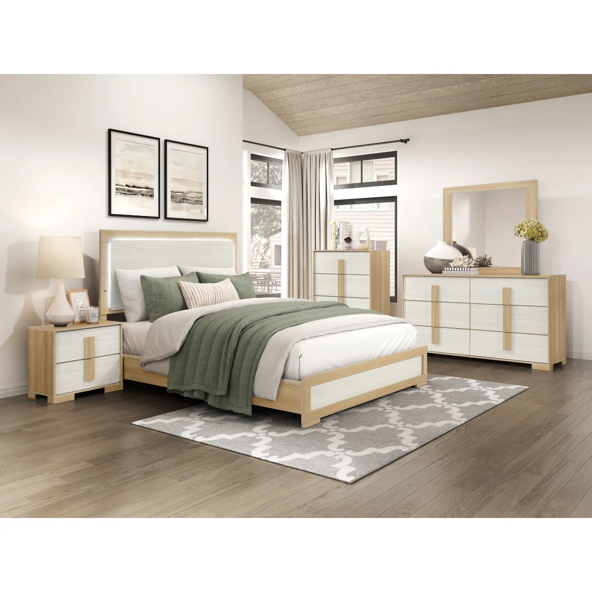 Sterling Natural/White Nightstand - Image 6