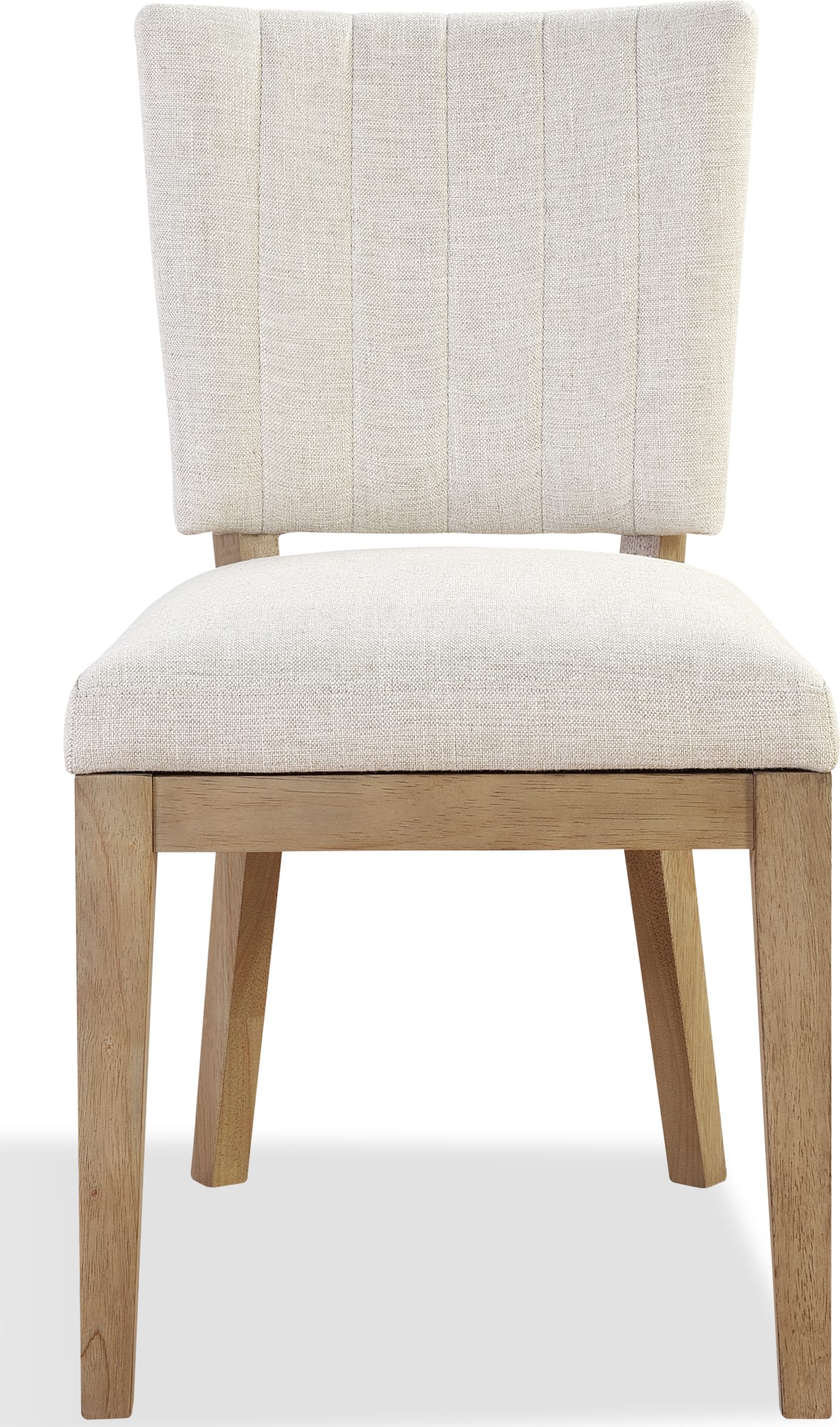 Sumner Natural Channel Back Upholstered Dining Chair (Set of 2) - Image 3