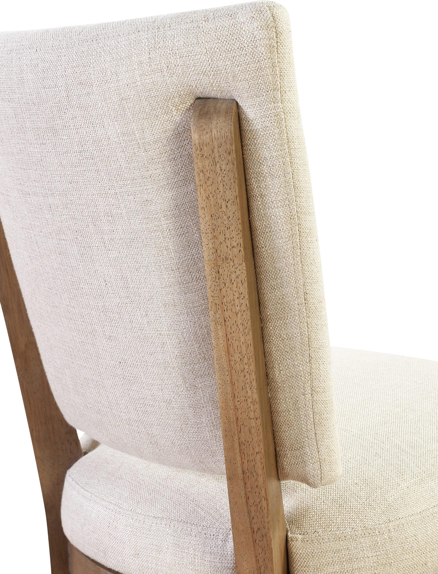Sumner Natural Channel Back Upholstered Dining Chair (Set of 2) - Image 7