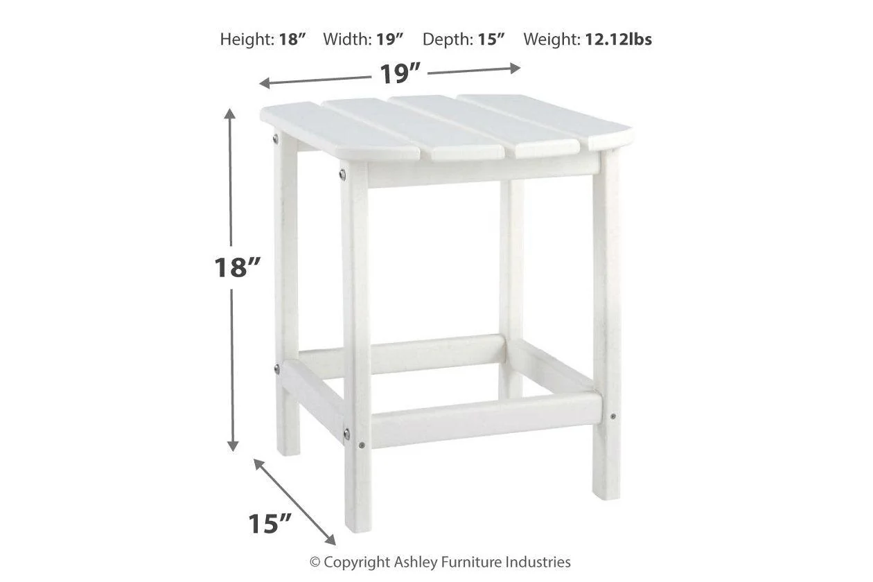 Sundown Treasure White End Table - Image 4