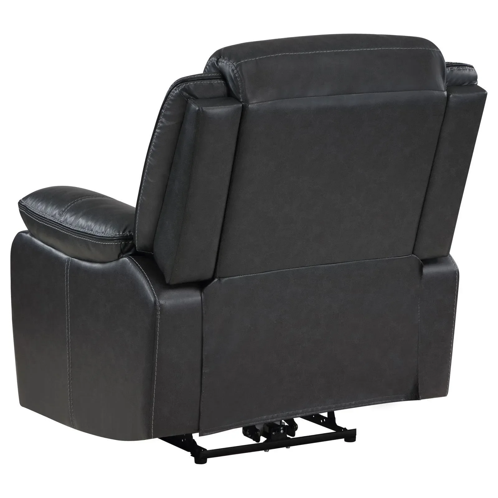 Sycamore Dark Grey Upholstered Power Recliner Chair - Image 6