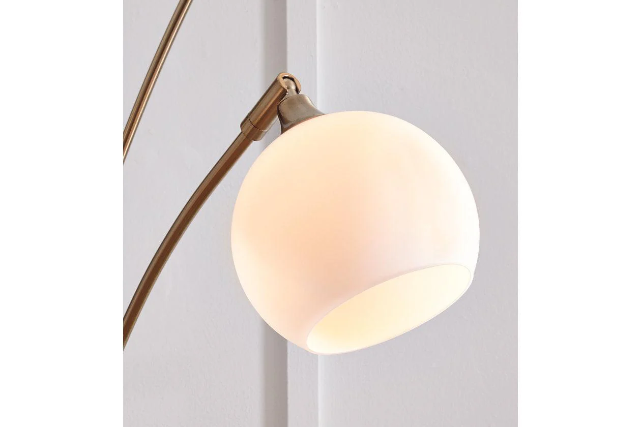 Taliya Champagne/White Arc Lamp - Image 3