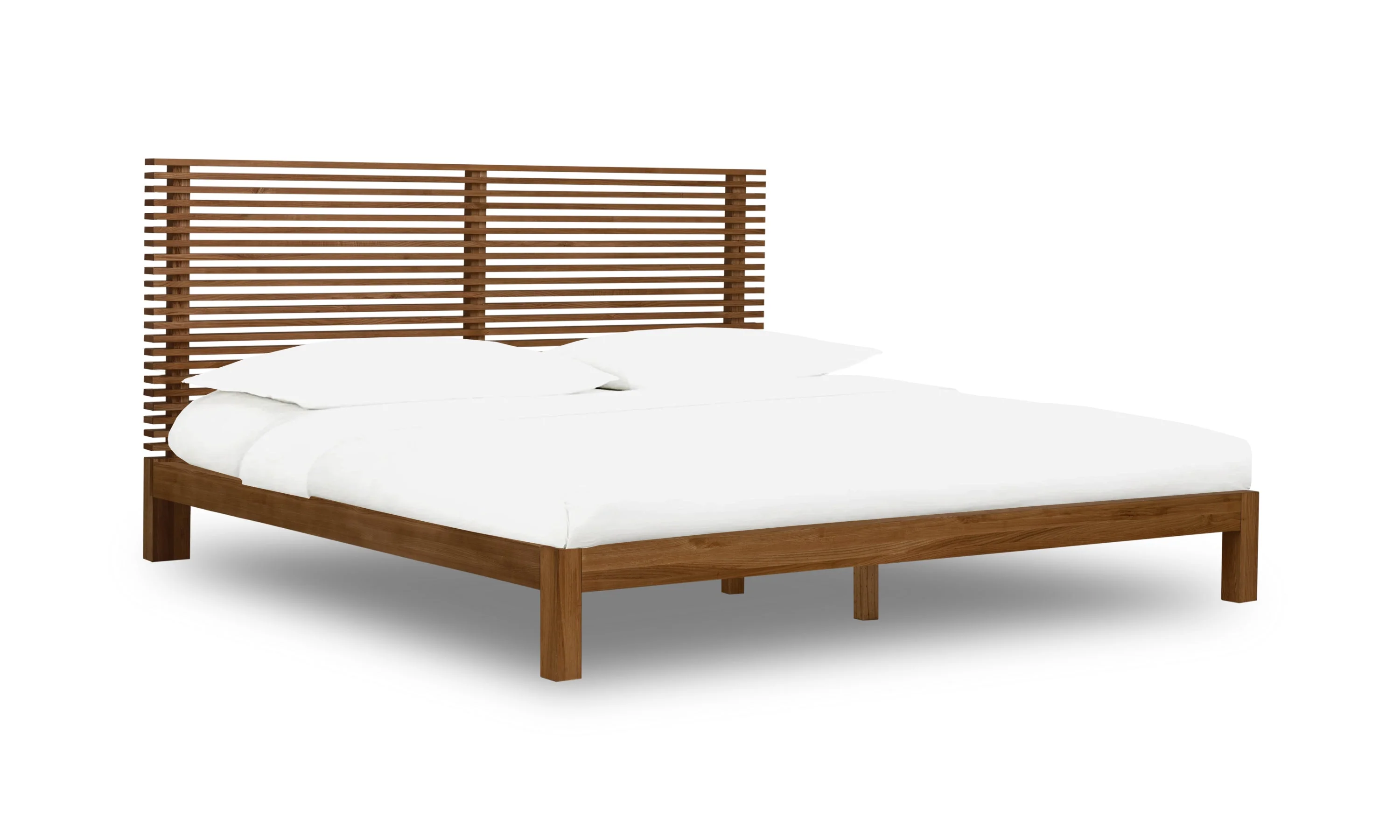 Tanner Eastern King Solid Ash Platform Bed in Roux - Image 3