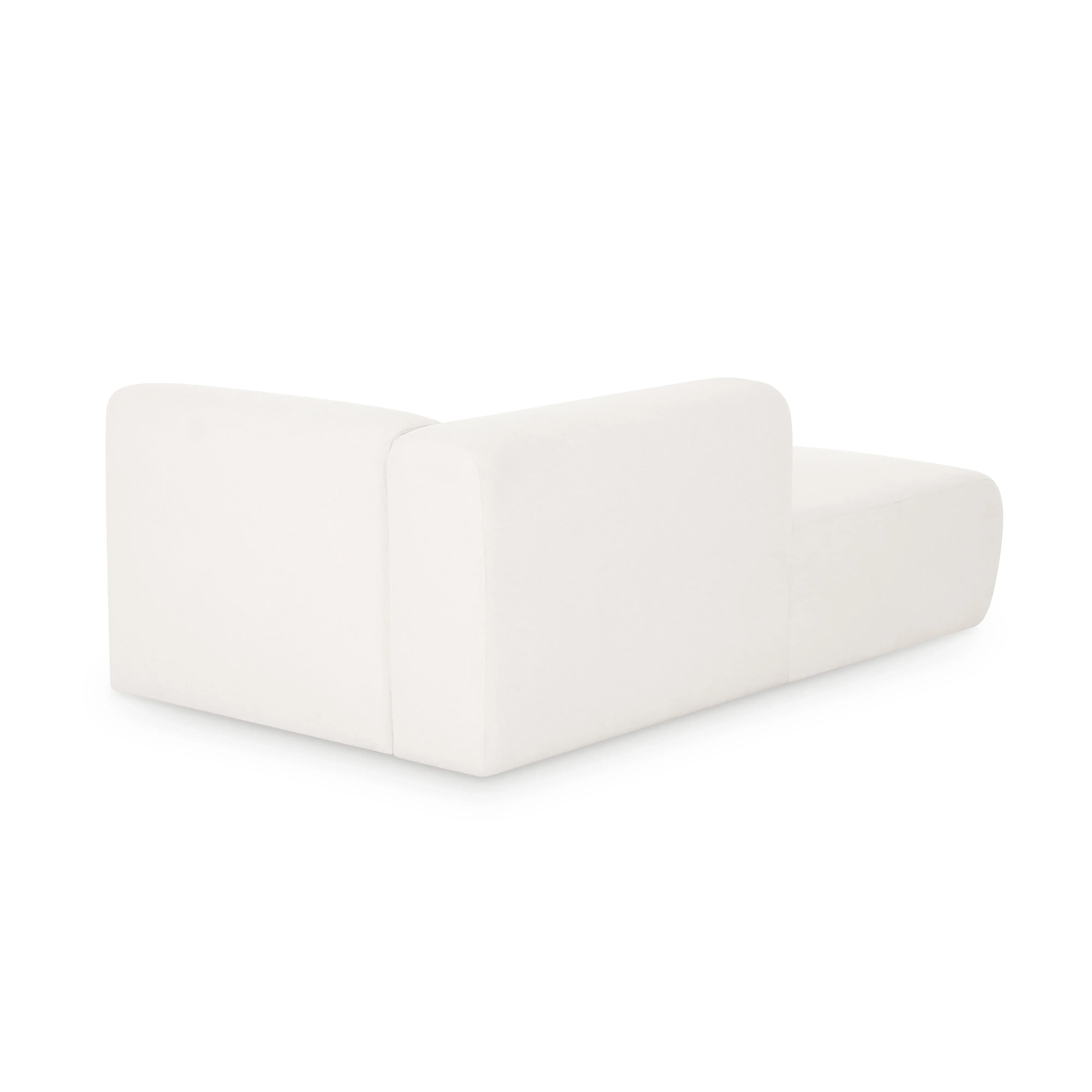 Tarra Cream Performance Chenille Modular Chaise - Image 8