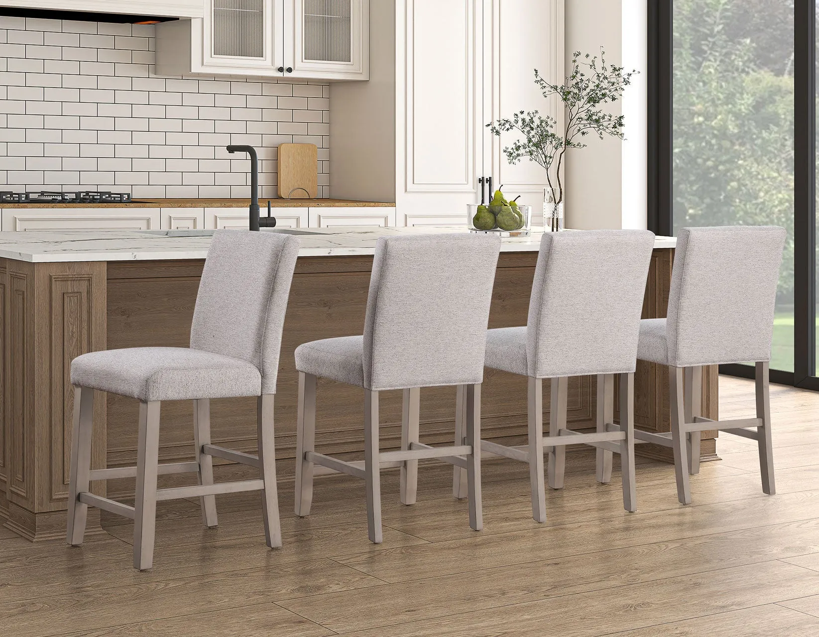 Taylor Tan/Gray 24″ Counter Height Chair - Image 9