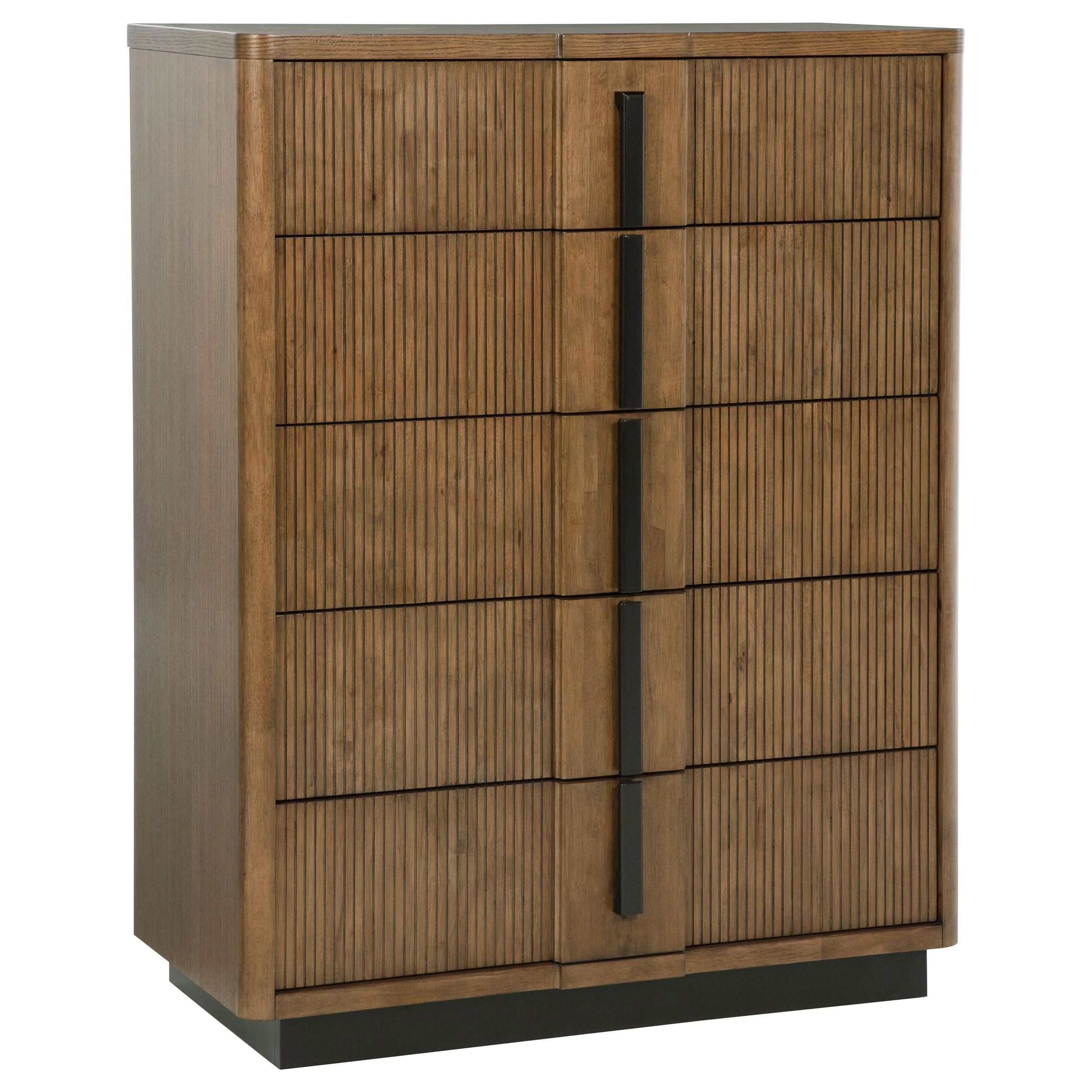 Terrace Ash Brown 5-Drawer Chest - Image 2