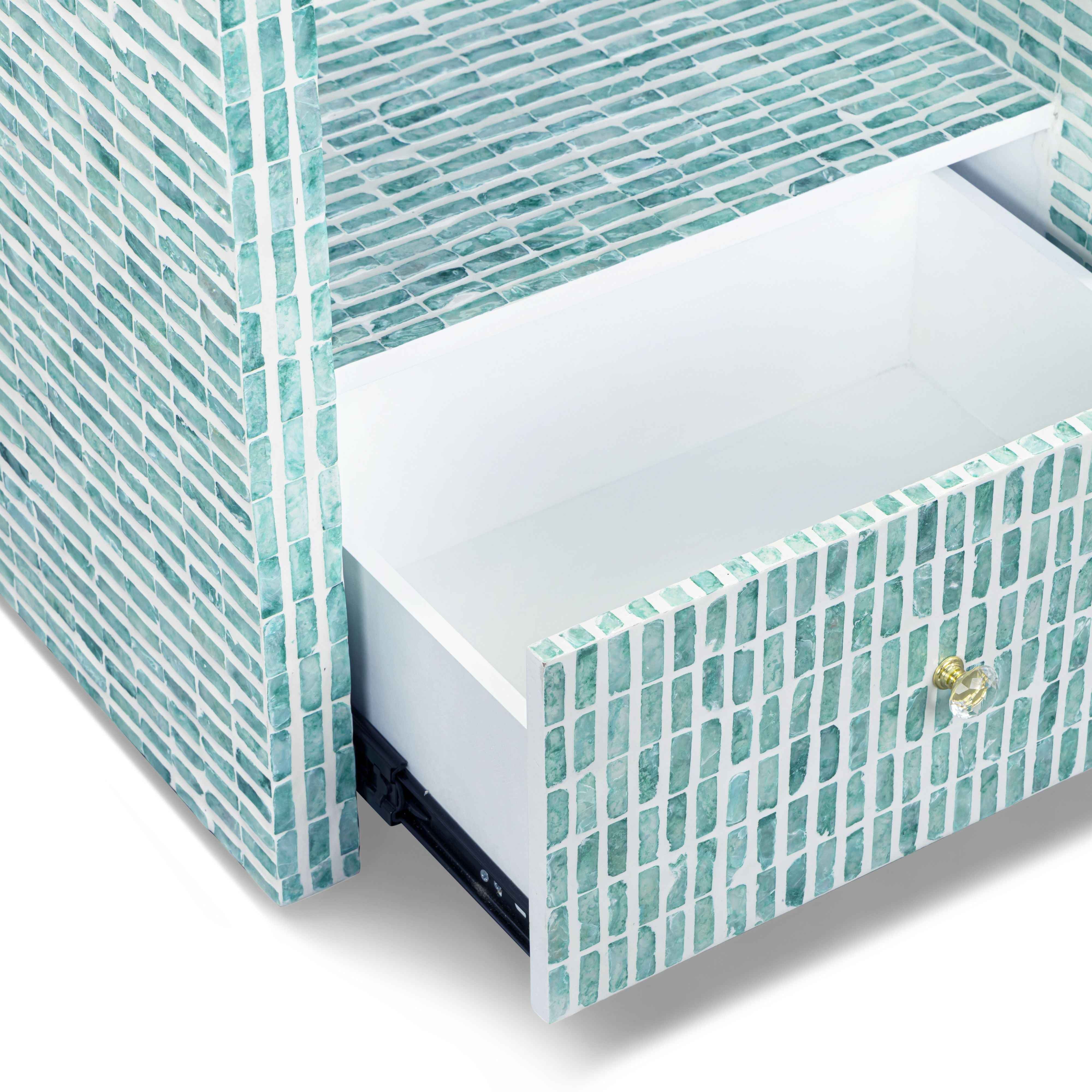 Tia 20" Mother of Pearl Nightstand - Image 4