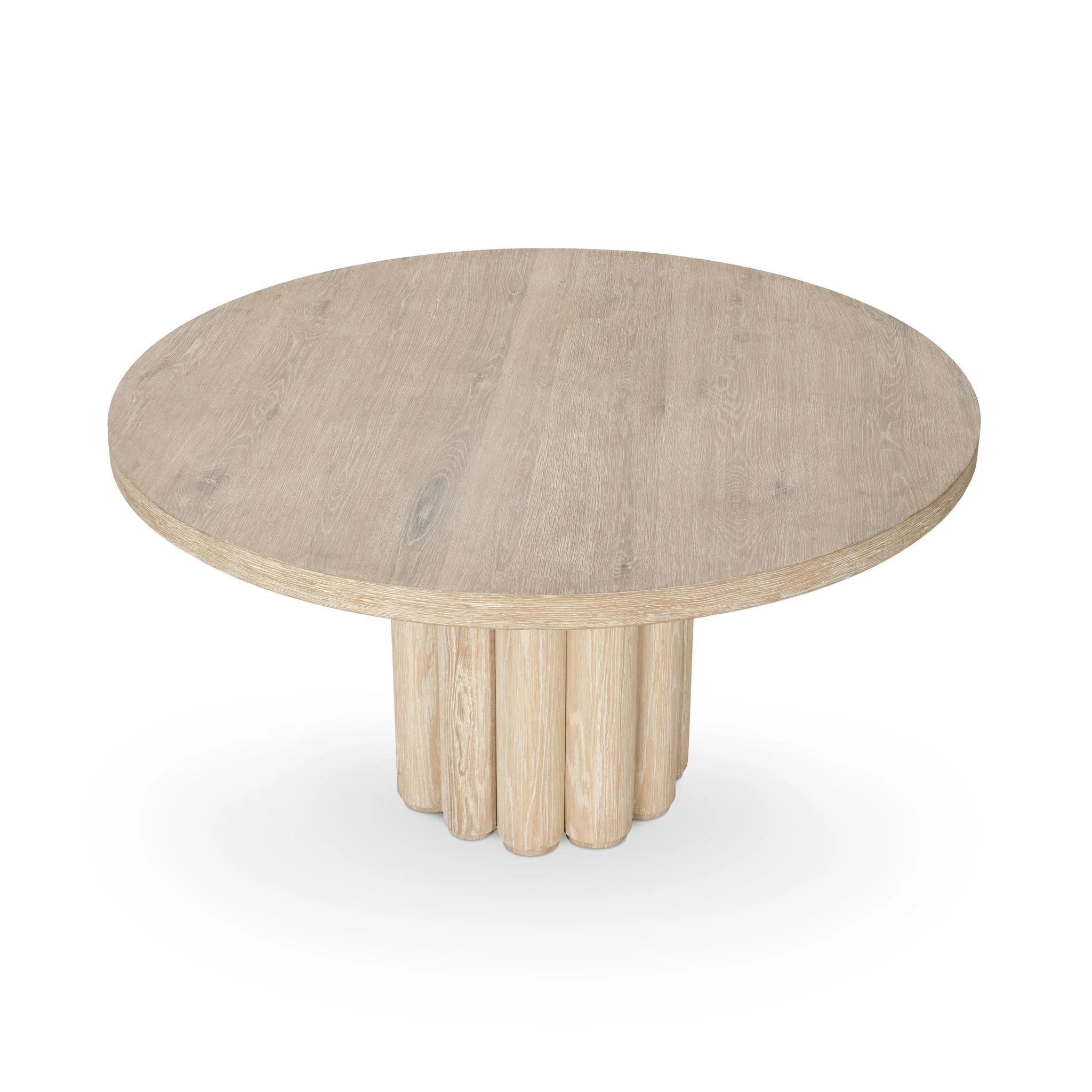 Tiber Dining Table - Cream Washed - Image 8