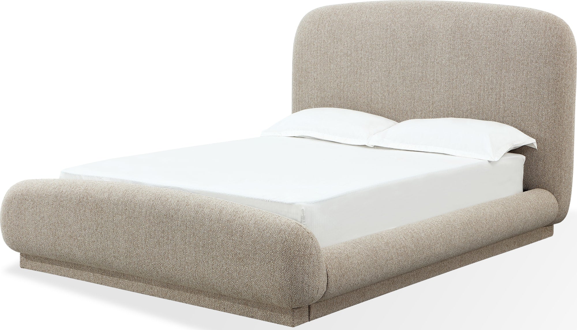 Tirimbina Hyena California King Chenille Upholstered Platform Bed - Image 4