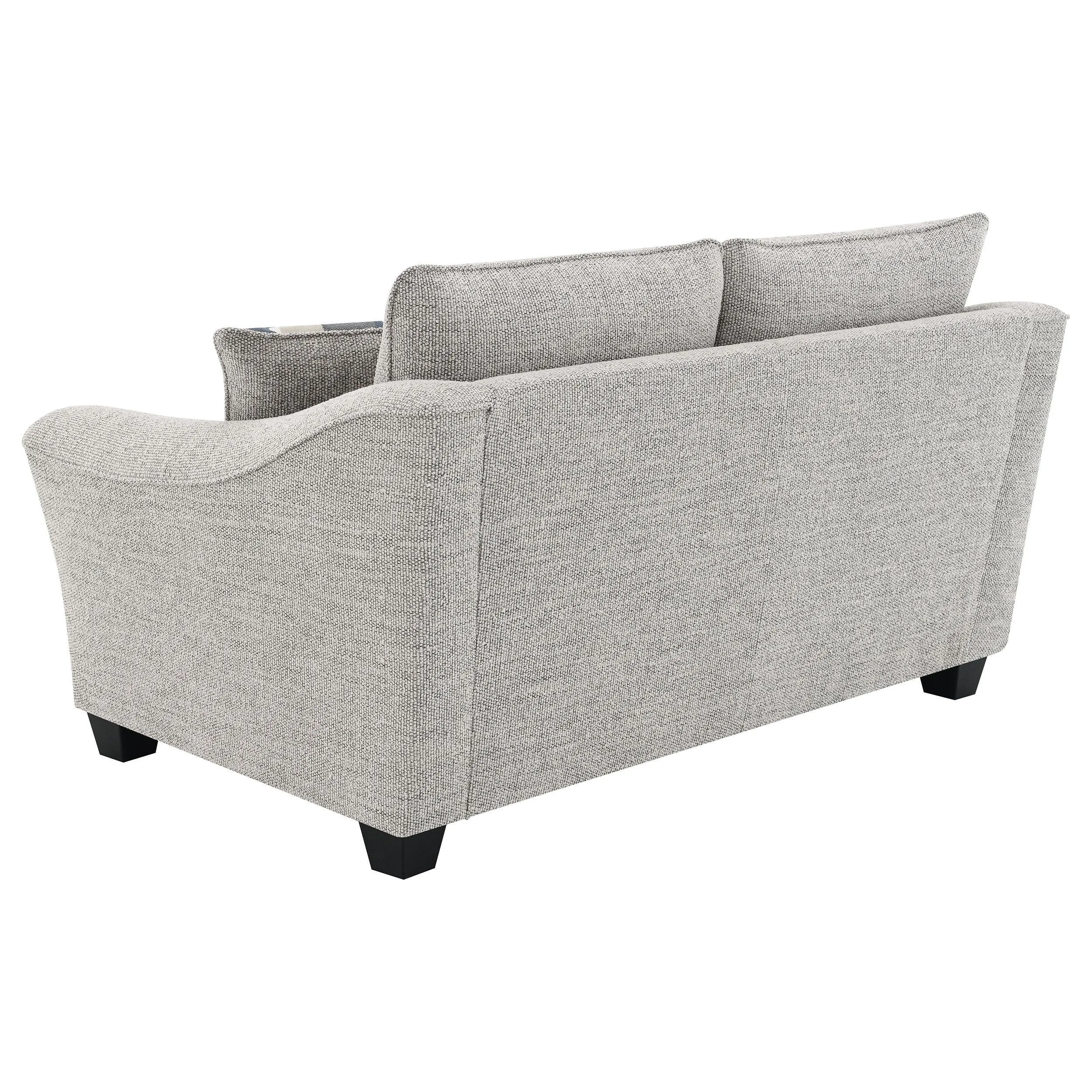 Tomkins Light Gray 3-piece Boucle Upholstered Sofa Set - Image 9