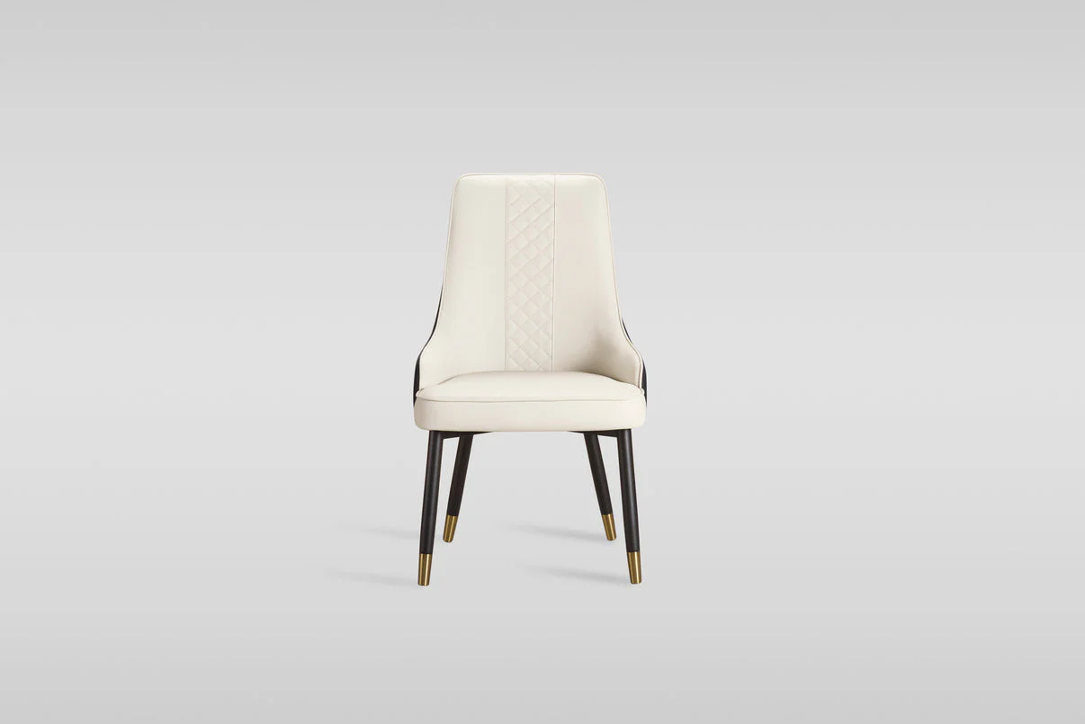 Toni (Beige/Black) Dining Chair - Image 3