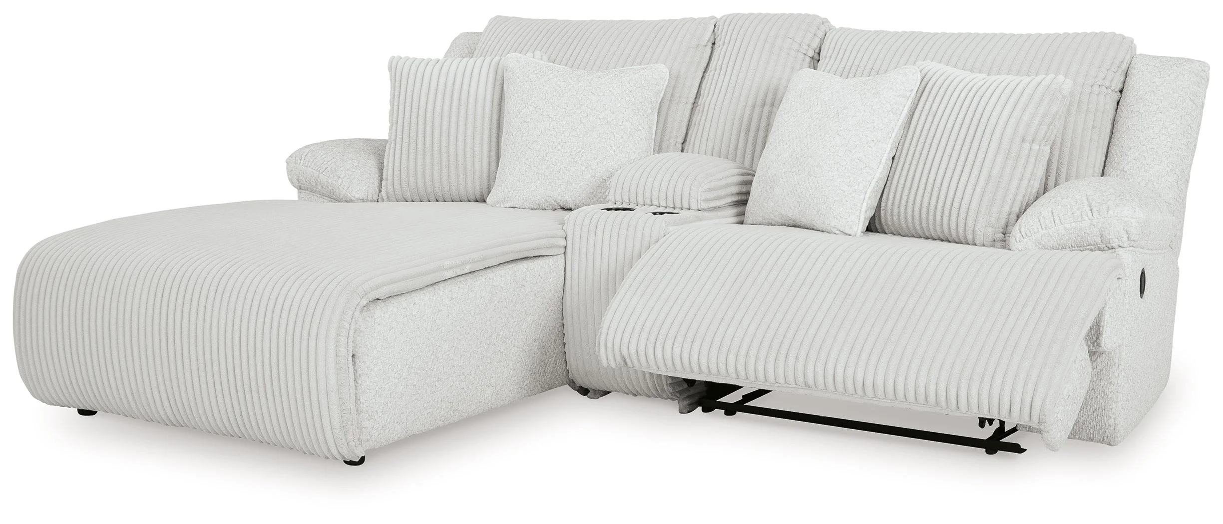Top Tier Alloy 3-Piece Reclining Sectional with LAF Chaise - Image 3