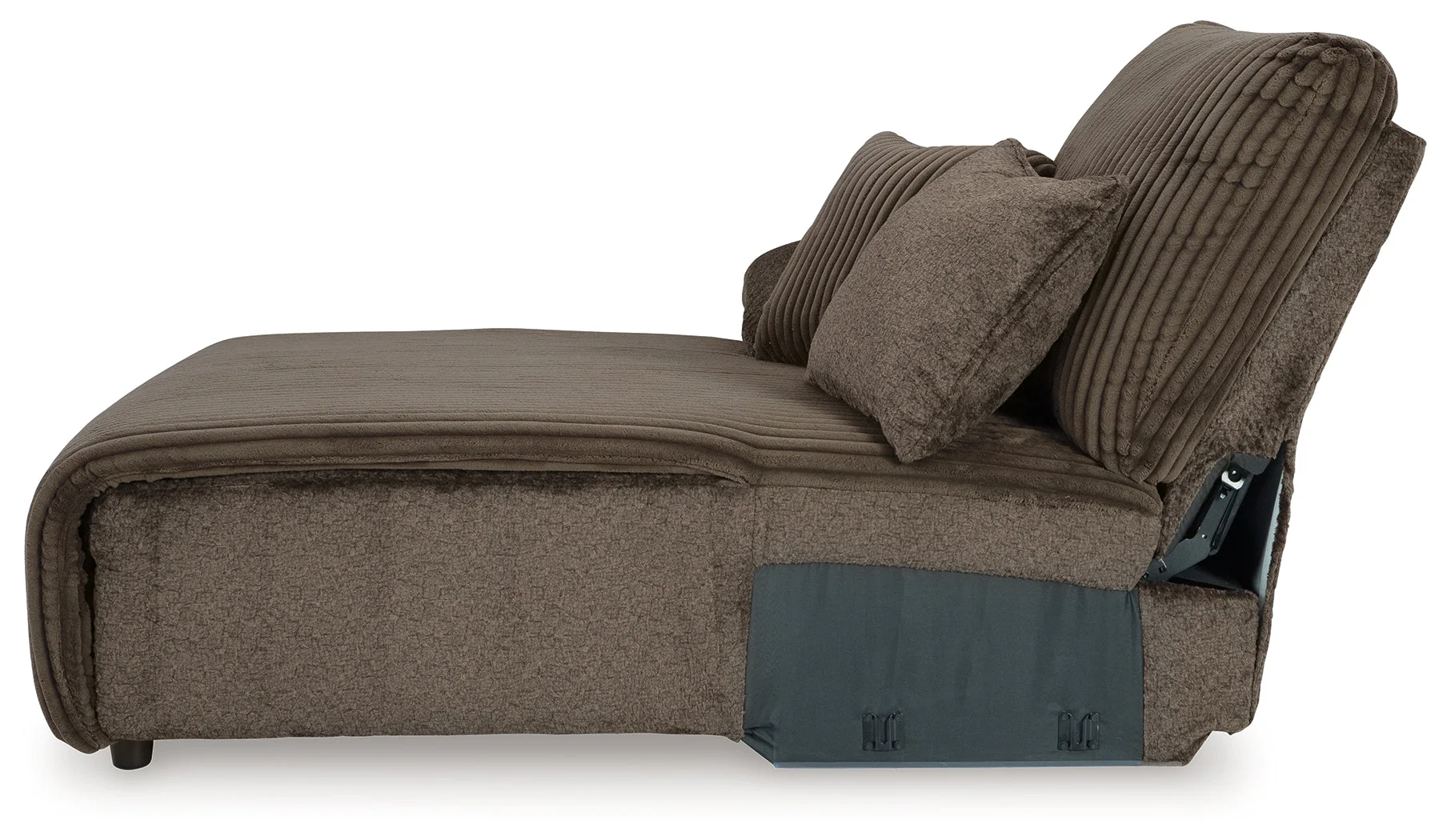 Top Tier Chocolate 4-Piece LAF Chaise Reclining Sectional - Image 5