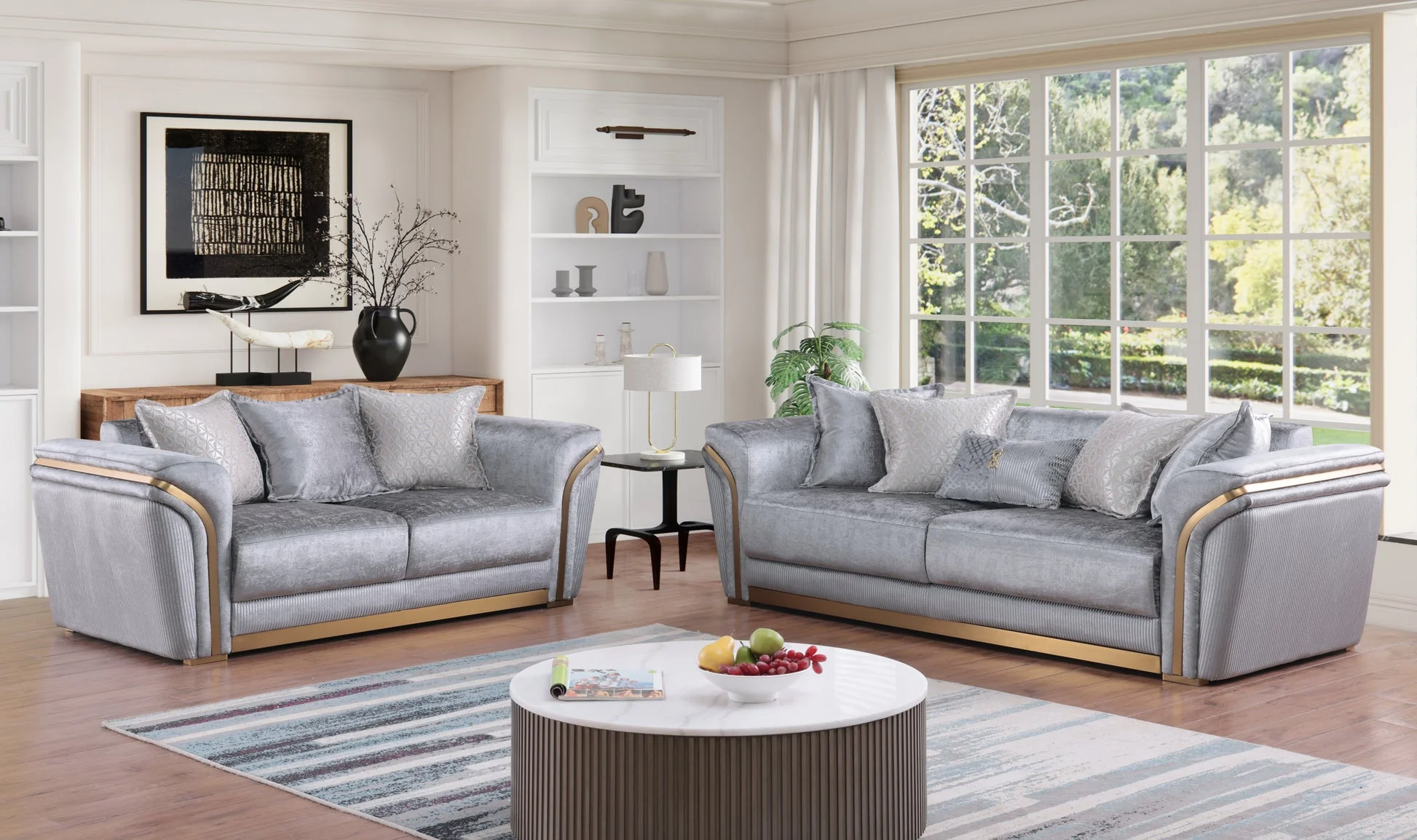 Torino Grey Living Room Set - Image 5