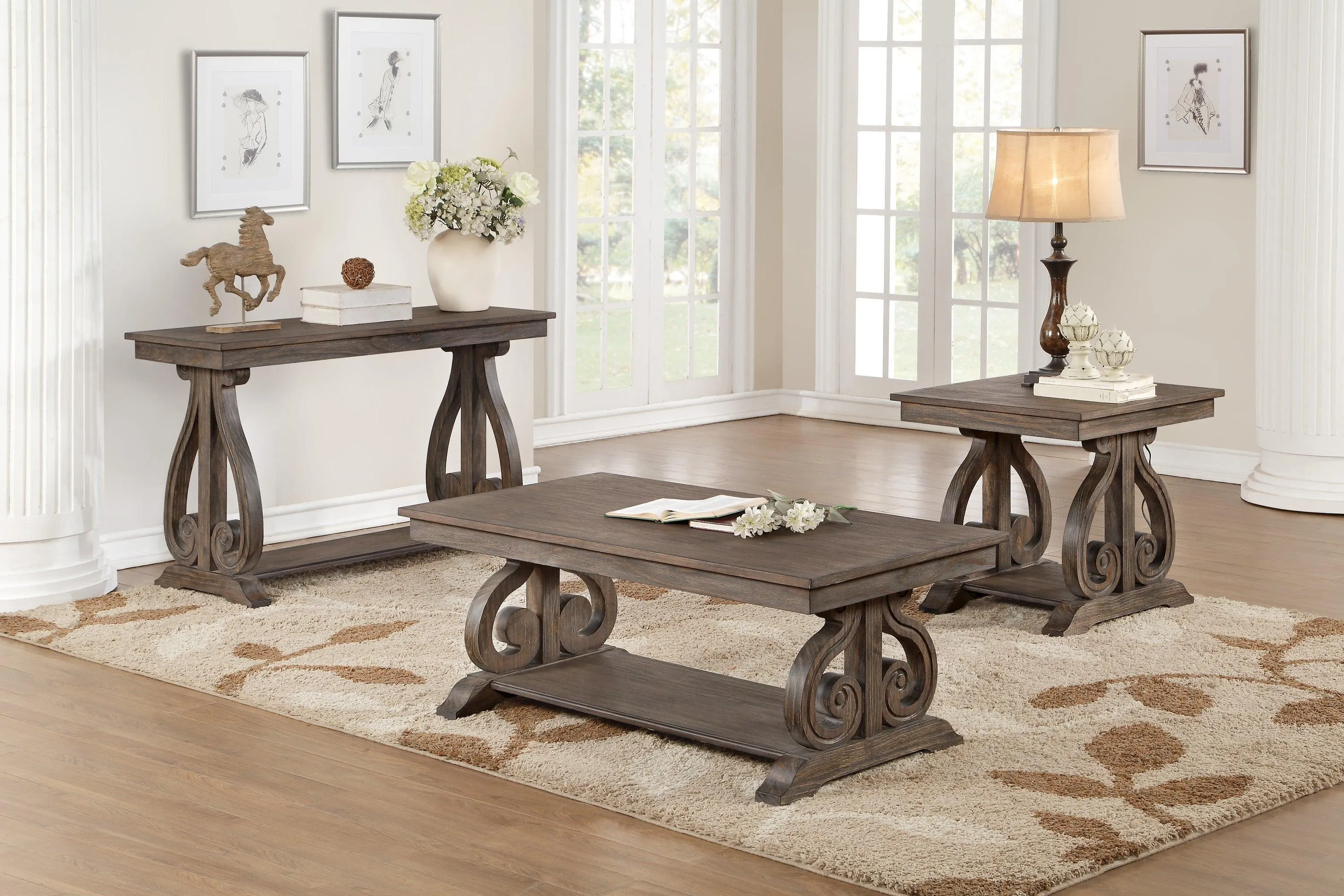 Toulon Dark Oak Cocktail Table - Image 2
