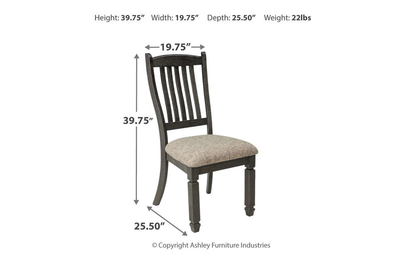 Tyler Creek Black/Grayish Brown Dining Chair, Set of 2 - Image 4