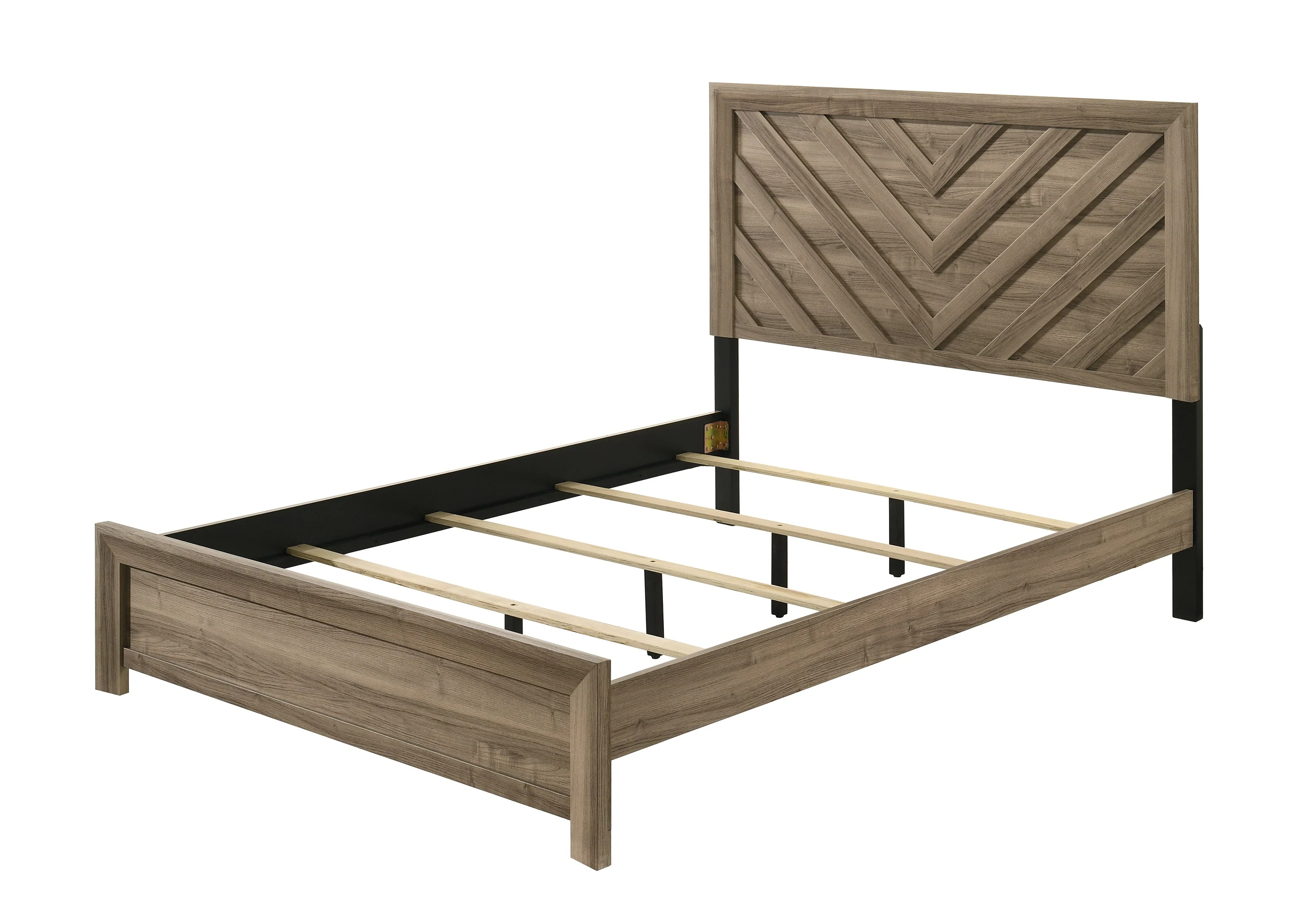 Valor Light Brown Twin Panel Bed - Image 2