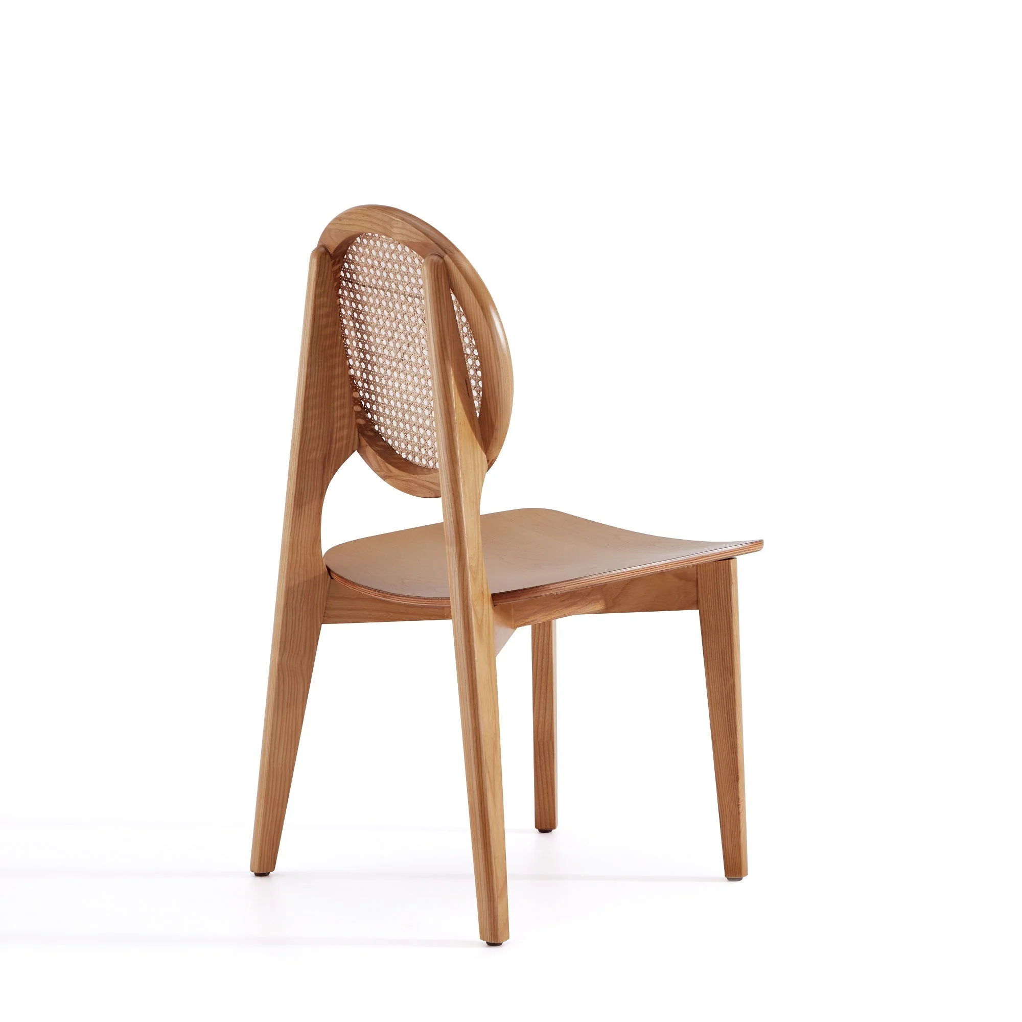 Versailles Round Dining Chair in Nature Cane (set of 4) - Image 6