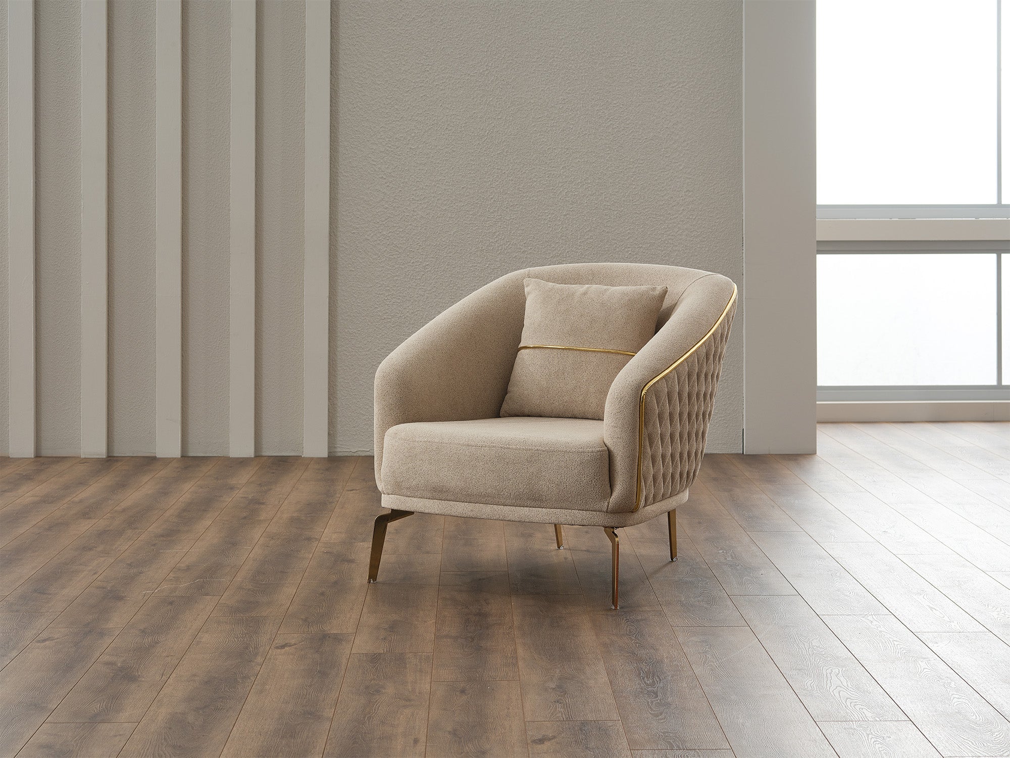 Victoria Cream 3-pieces Living Room Set - Image 17