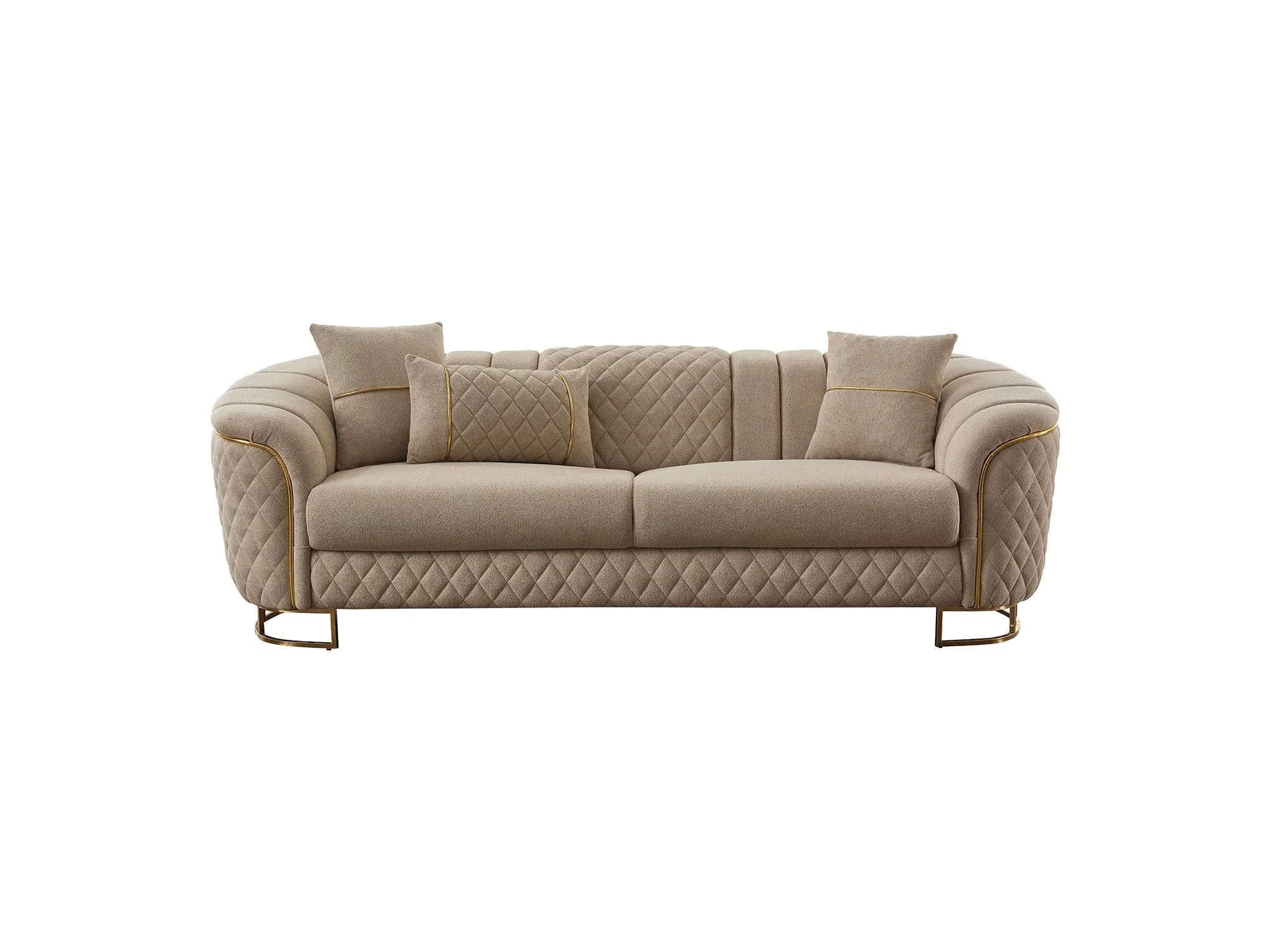 Victoria Cream 3-pieces Living Room Set - Image 21