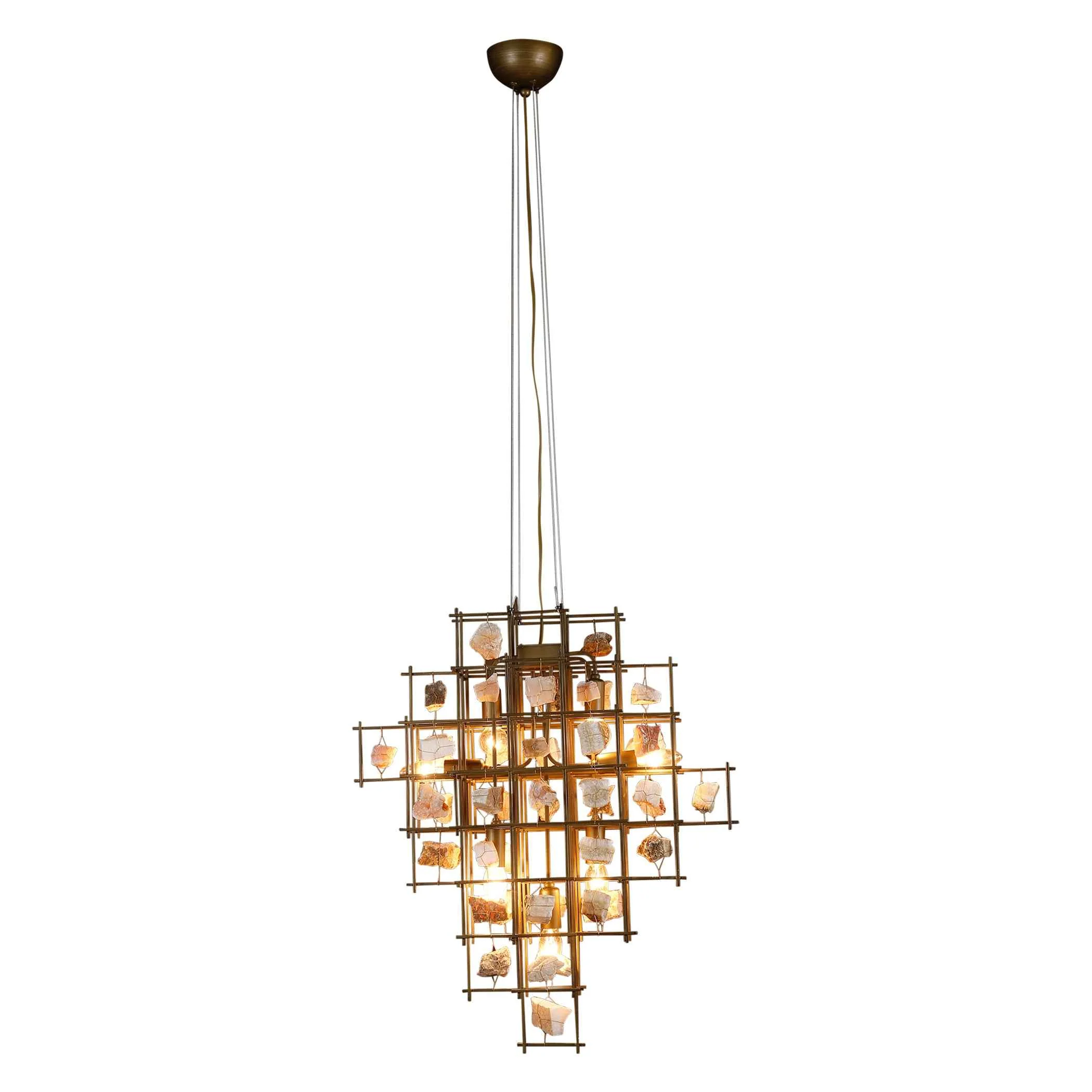 Vintage Light Small Pendant with Stones