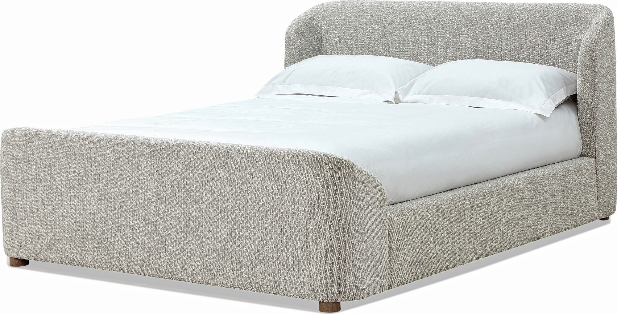 Virgil Kiki Cotton Ball California King Upholstered Platform Bed - Image 6