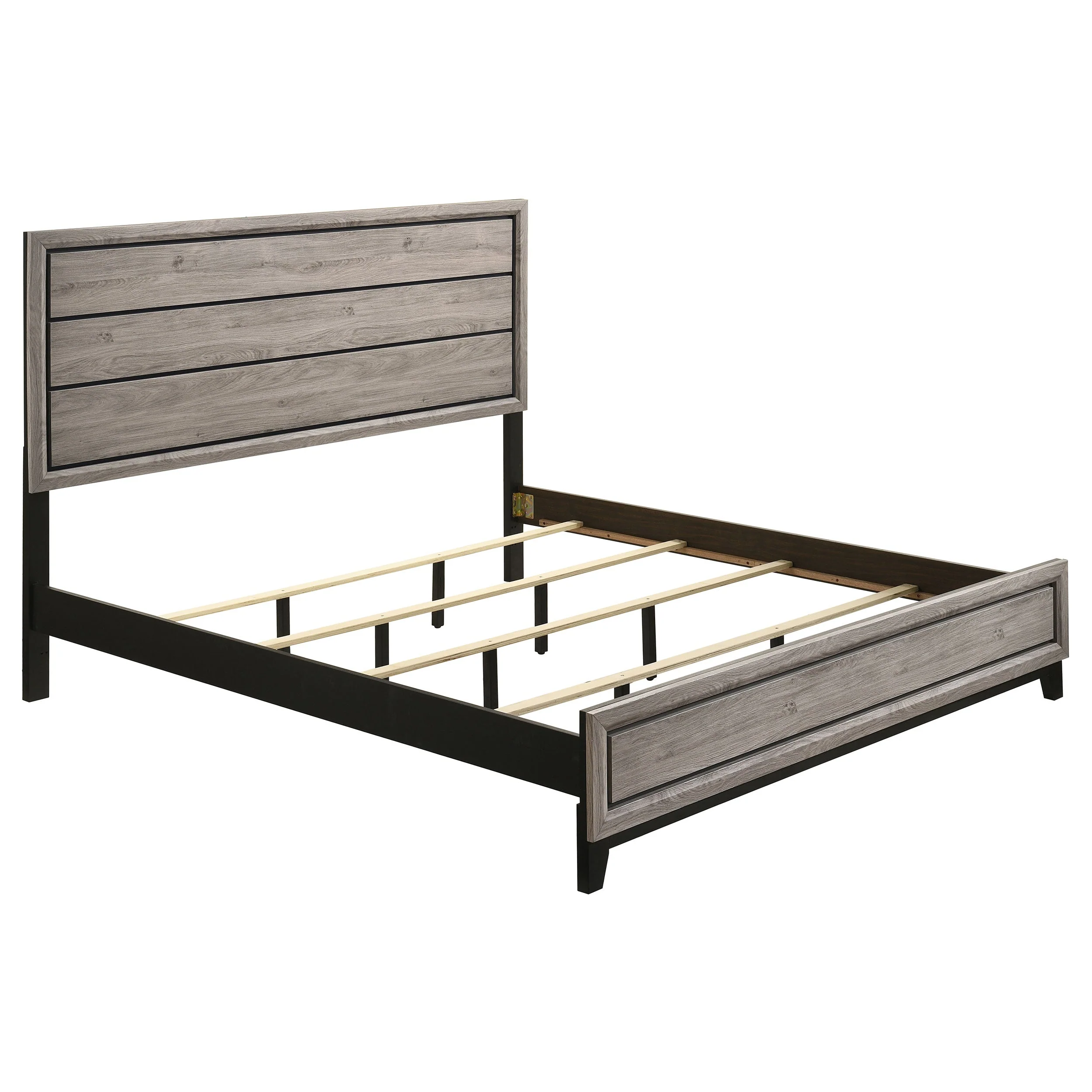 Watson Light Taupe Wood Eastern King Panel Bed - Image 3
